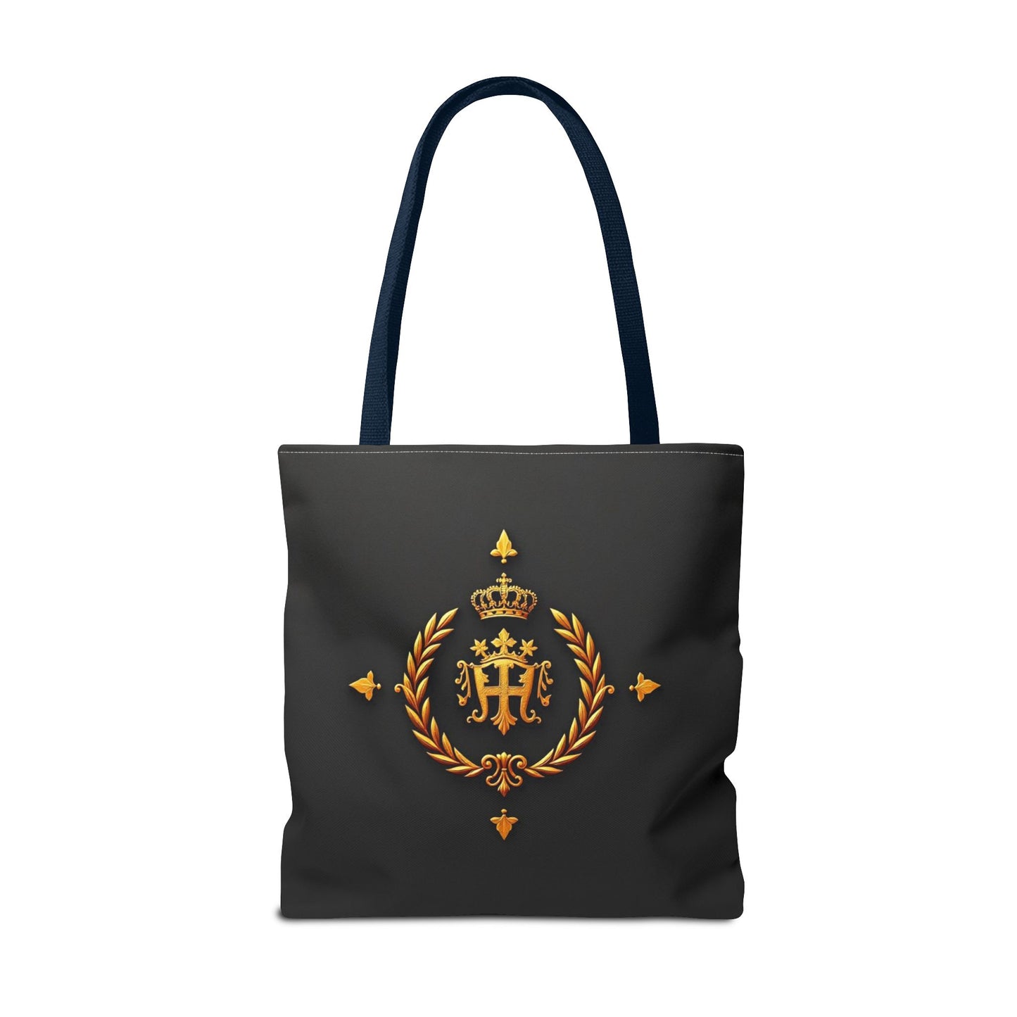 Luxurious Gold Emblem Tote Bag | Chic Shoulder Bag, Everyday Carryall, Great Gift for Her, Eco-Friendly Shopping Bag - Gold Crest