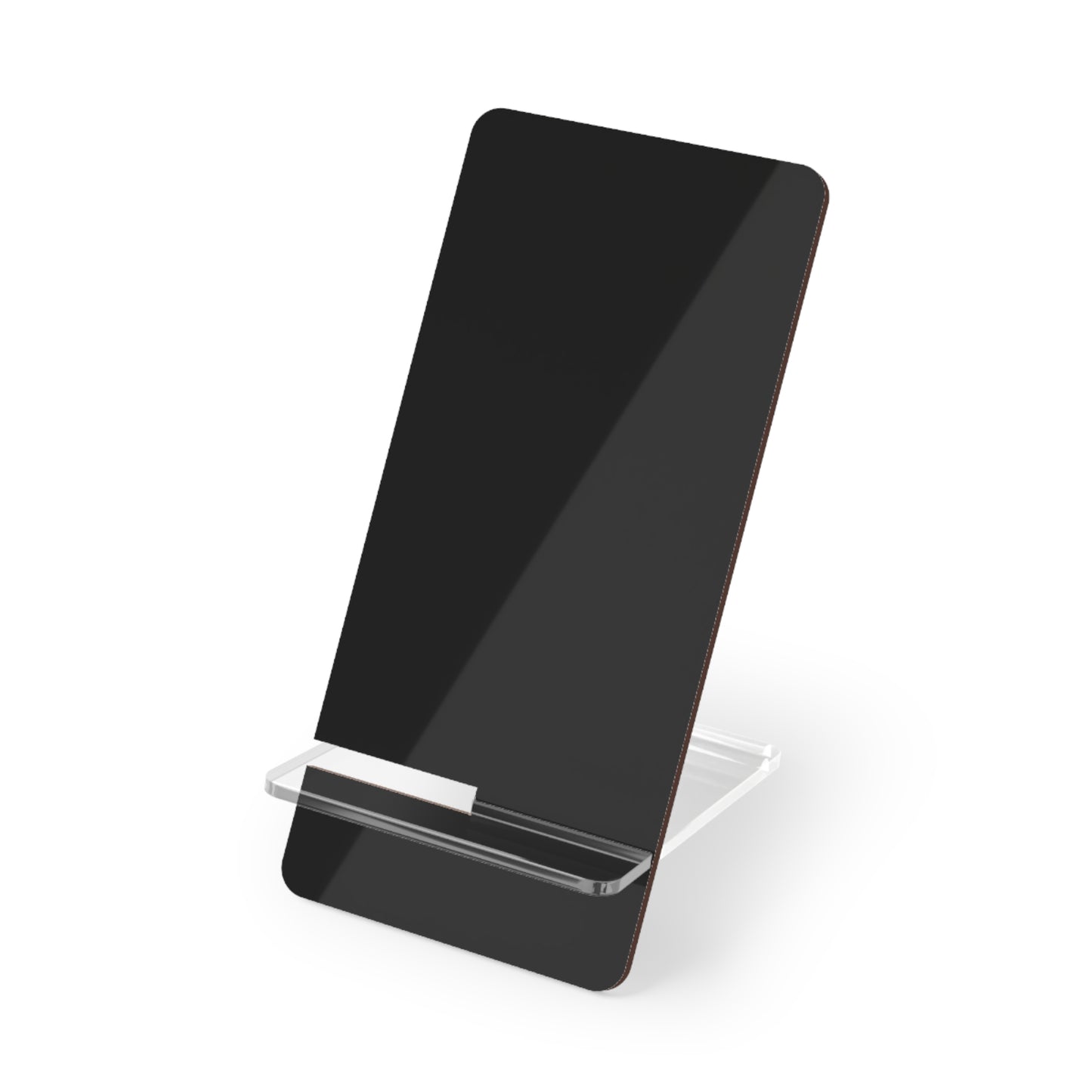 Sleek Black Mobile Phone Stand for Easy Viewing, Desk Organizer, Tech Gift, Minimalist Phone Holder, Adjustable Display Stand