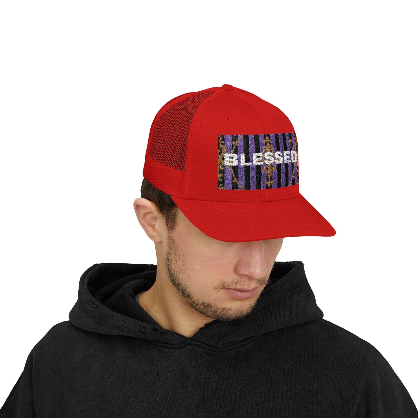 Blessed Snapback Trucker Cap, Casual Hat for Everyday Wear, Perfect Gift for Friends, Outdoor Activities, Spiritual Vibes