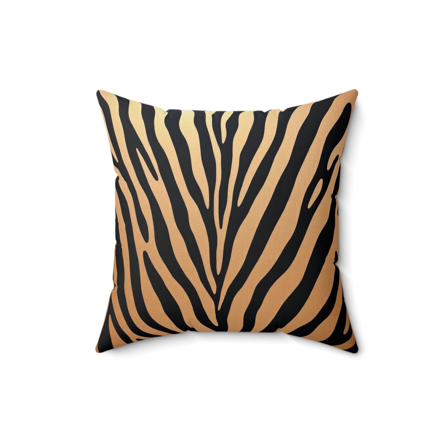 Stylish Faux Suede Zebra Stripe Pillow - Modern Home Decor Accent