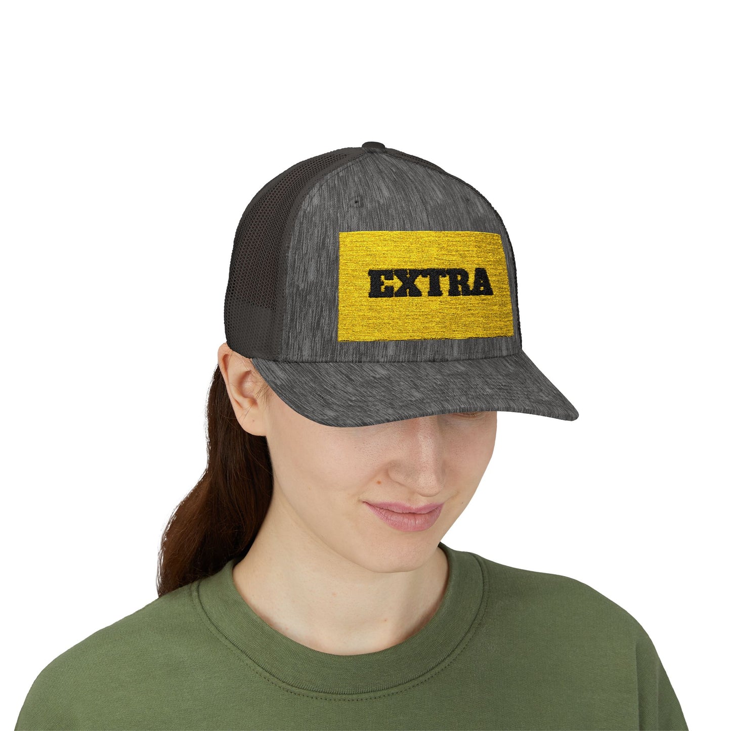 Extra Sparkling Gold Snapback Trucker Cap, Casual Hat, Fashion Accessory, Outdoor Gear, Gift for Him/Her, Party Wear