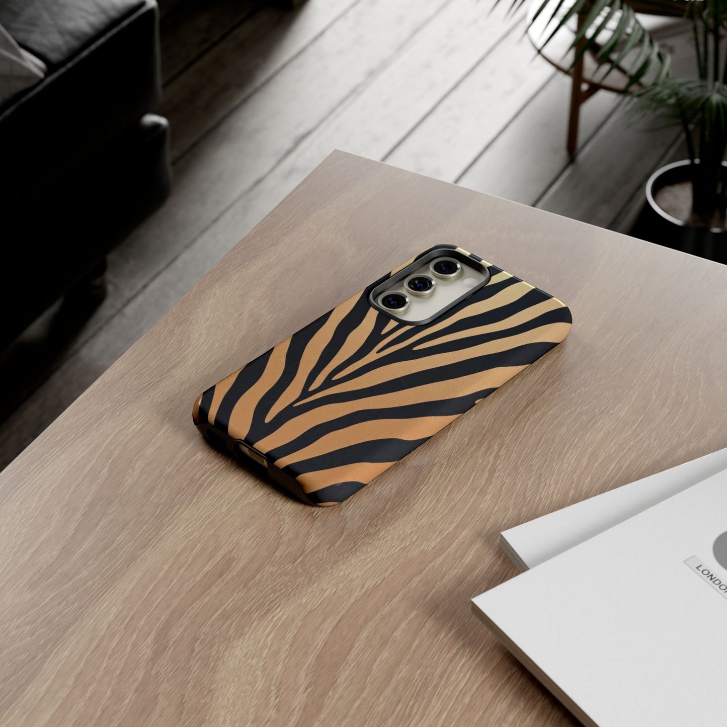 Zebra Print Tough Phone Case