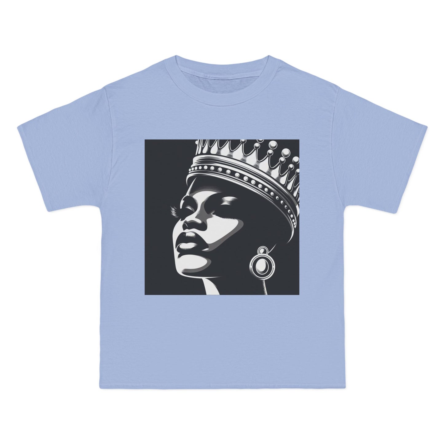 Crowned Beauty T-Shirt, Unisex, Short-Sleeve Tee, Graphic Art Shirt, Queen Vibes Apparel, Unique Gift for Women, Fashion Statement Top