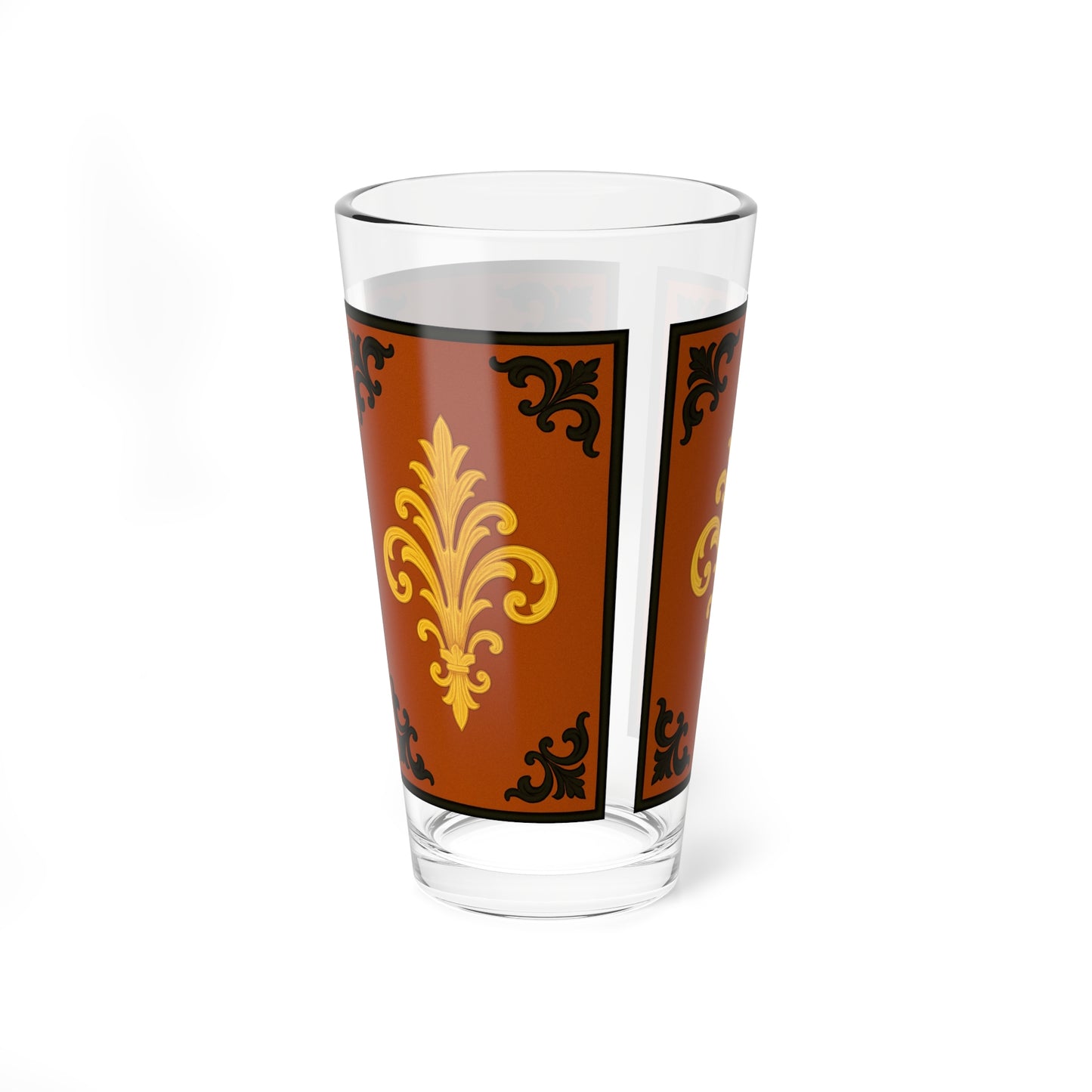 Dusk Terracotta Baroque Mixing Glass — 16oz Cocktail Mixing Tumbler