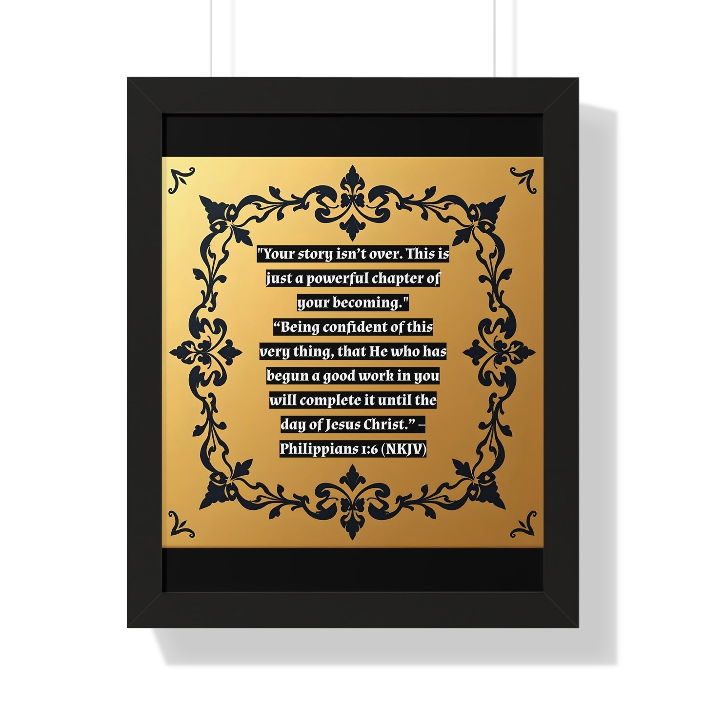 Vertical Poster - 'Your story isn't over' Wall Art