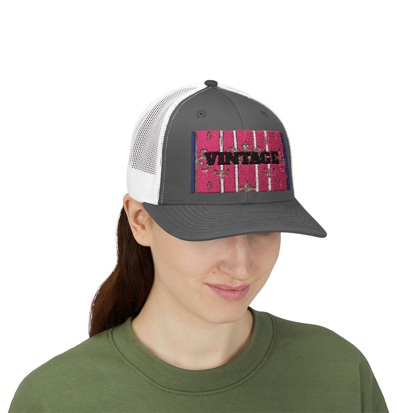 Vintage-Inspired Snapback Trucker Cap – Fun, Casual Style for Everyday Wear, Great for Festivals, Summer Outings, Birthday Gifts, Unisex Hat