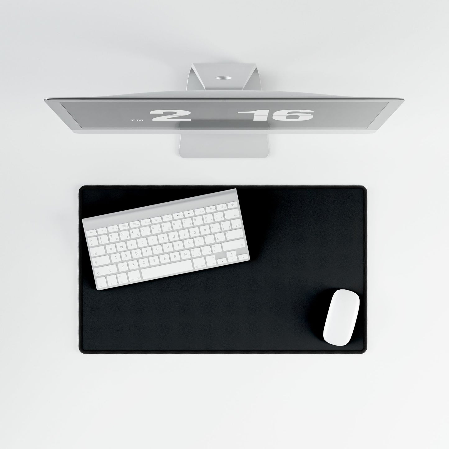 Sleek Black Desk Mats for Office Organization, Gamer Setup, Home Office Decor, Customized Workspaces, Gift for Students