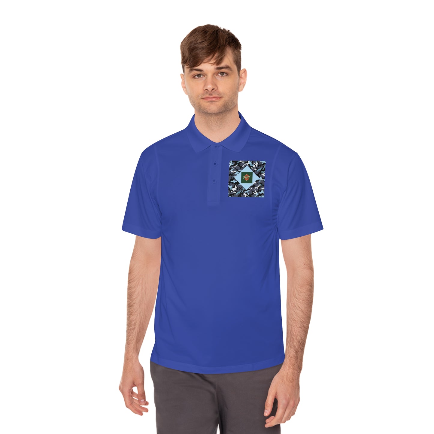 Men's Sport Polo Shirt - Camo & Diamond 8