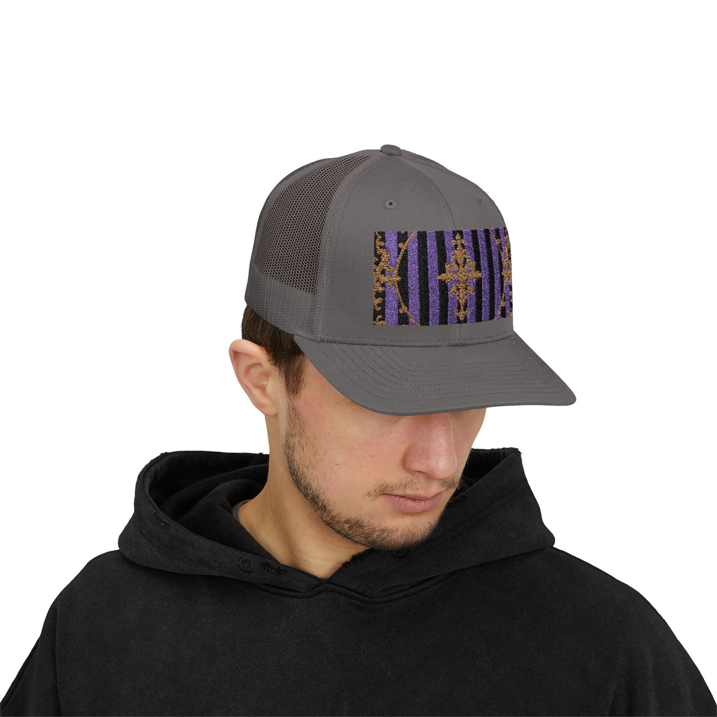 Stylish Baroque Vintage-Inspired Snapback Trucker Cap, Hipster Cap, Festival Headwear, Unique Gift for Fashion Lovers