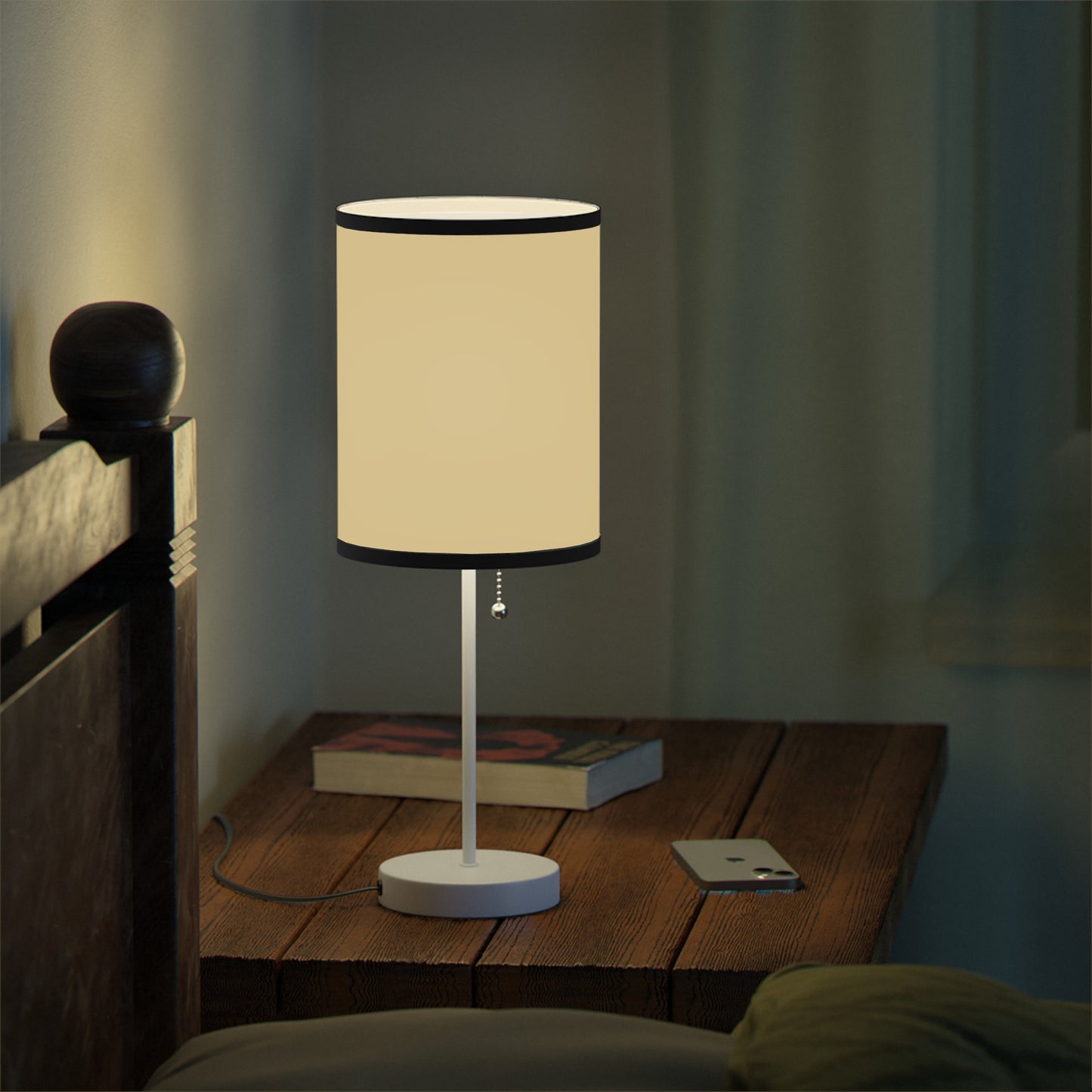 Vanilla Wheat Modern Table Lamp, Nightstand Light, Soft Glow Lamp, Cozy Home Decor, Minimalist Design