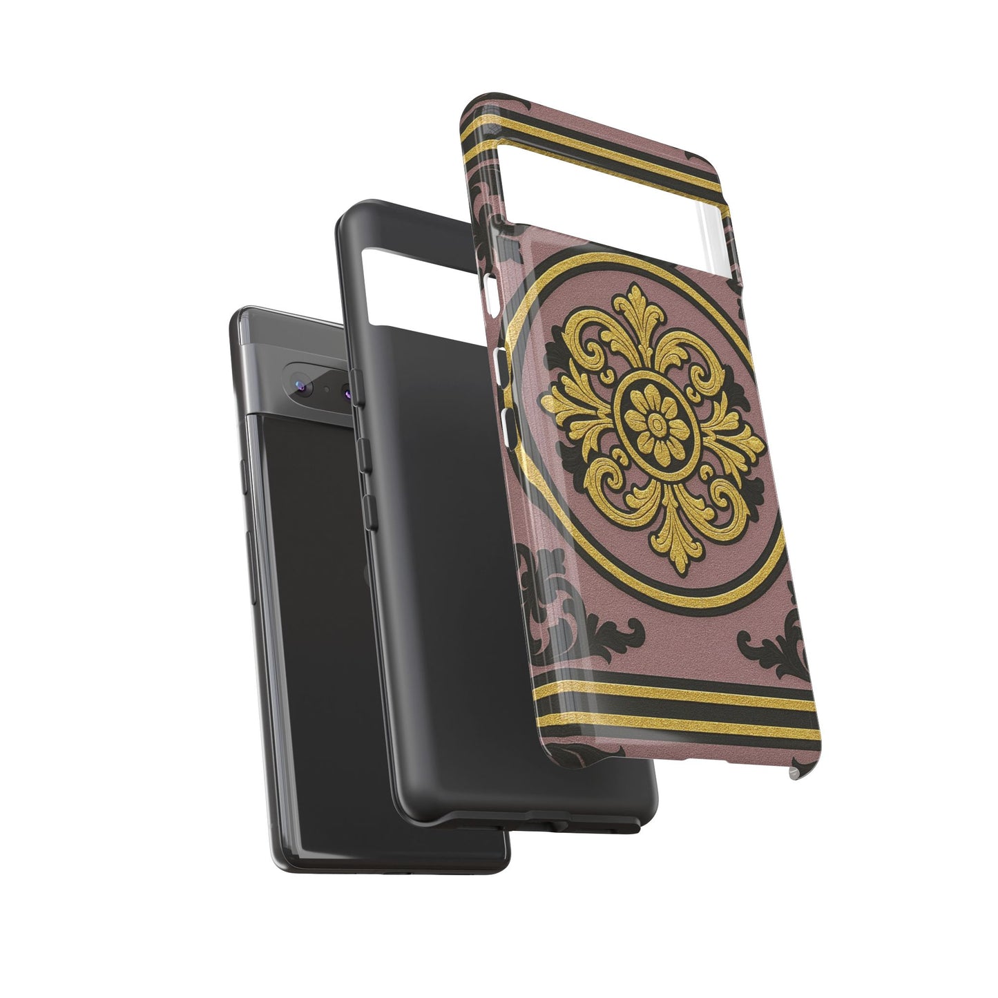Gilded Mauve With Gold-Black Baroque Tough Cases