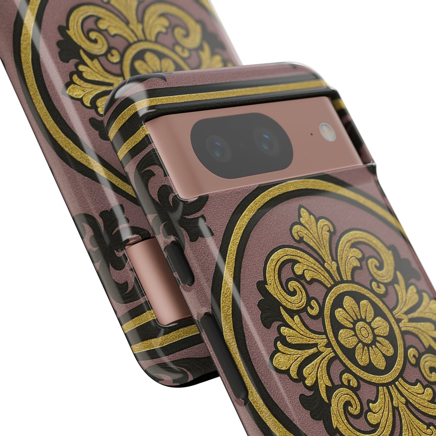 Gilded Mauve With Gold-Black Baroque Tough Cases