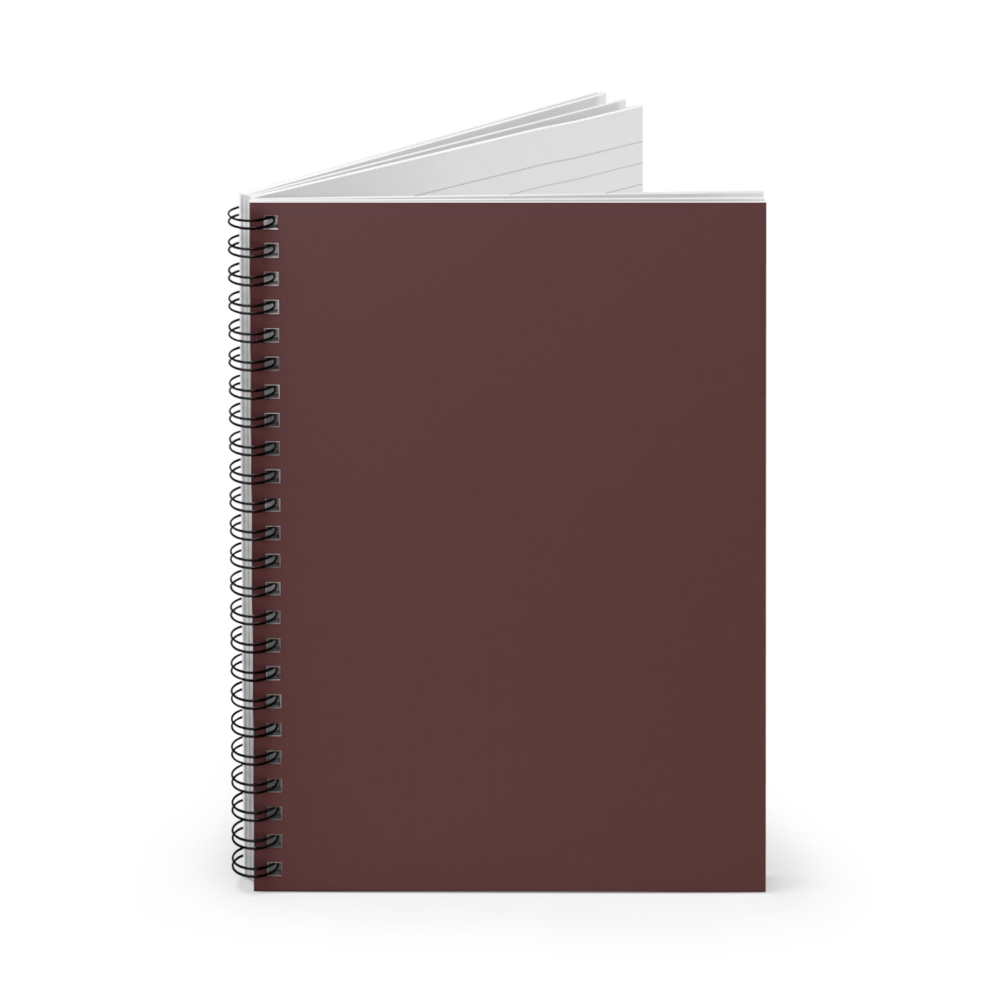 Stylish Brown Merlot Spiral Notebook - Ruled Lines for School, Work Notes, Journaling, Gifts, and More
