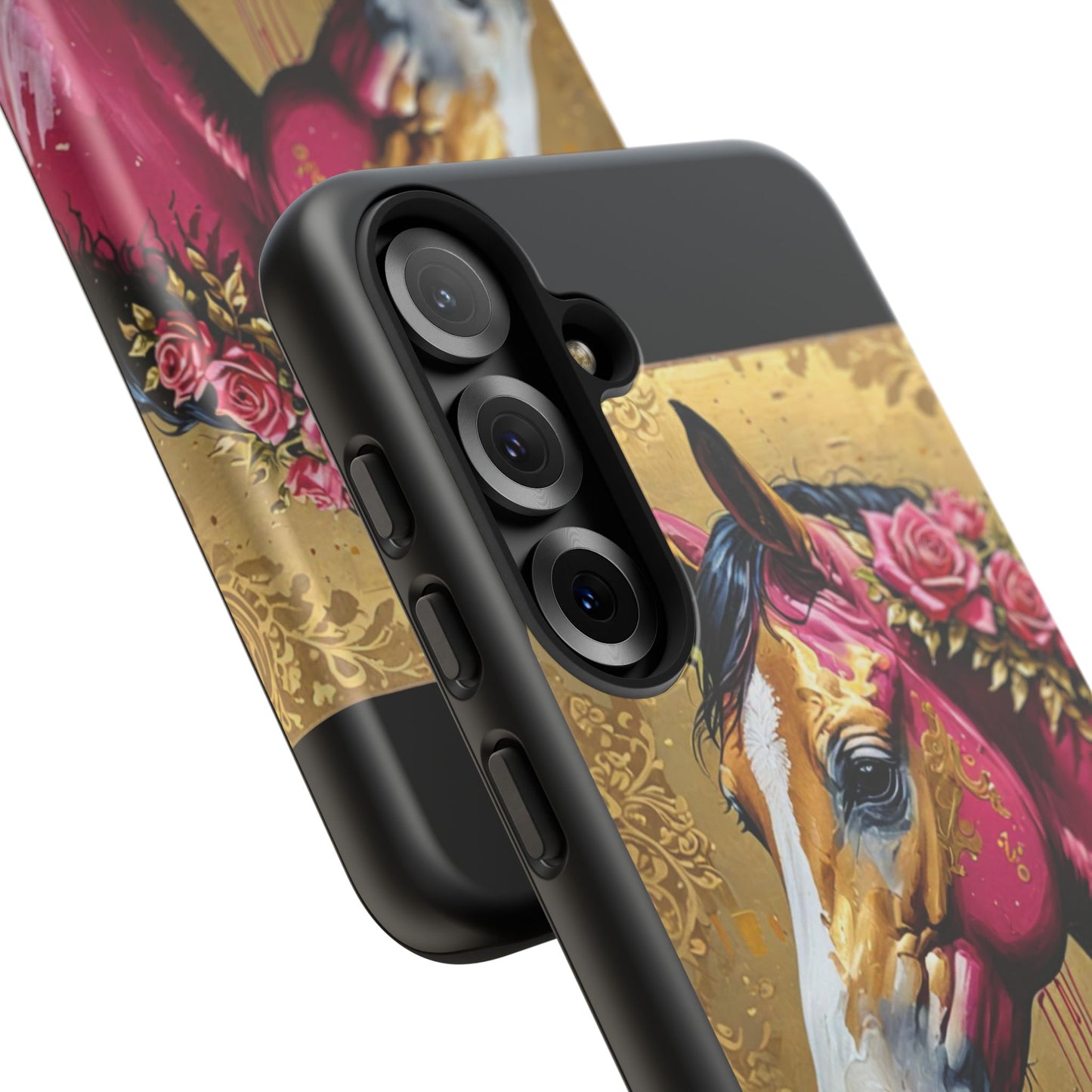 Phone Case - Elegant Horse Damask Design