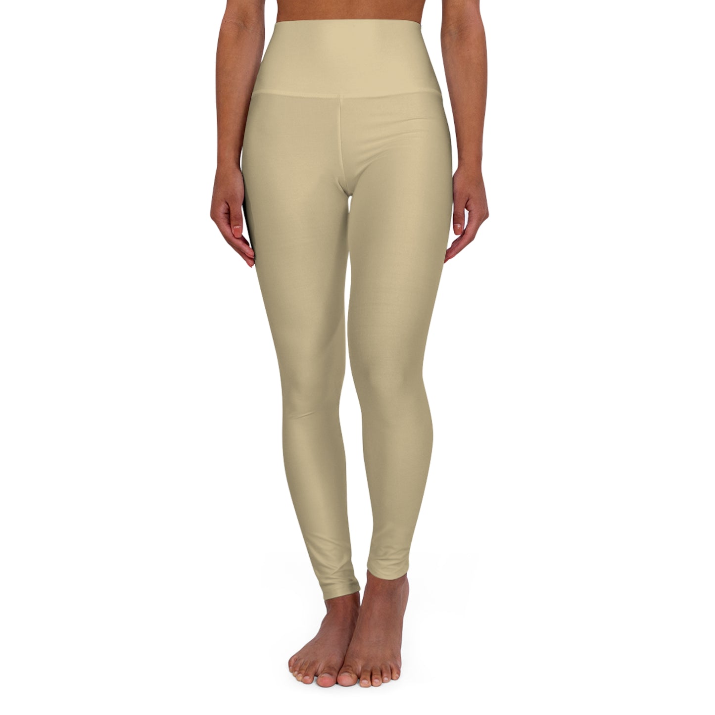 Vanilla Wheat High Waisted Yoga Leggings - Stylish Activewear for Fitness Enthusiasts, Perfect for Gym, Yoga, Pilates, Casual Wear, & Daily Comfort