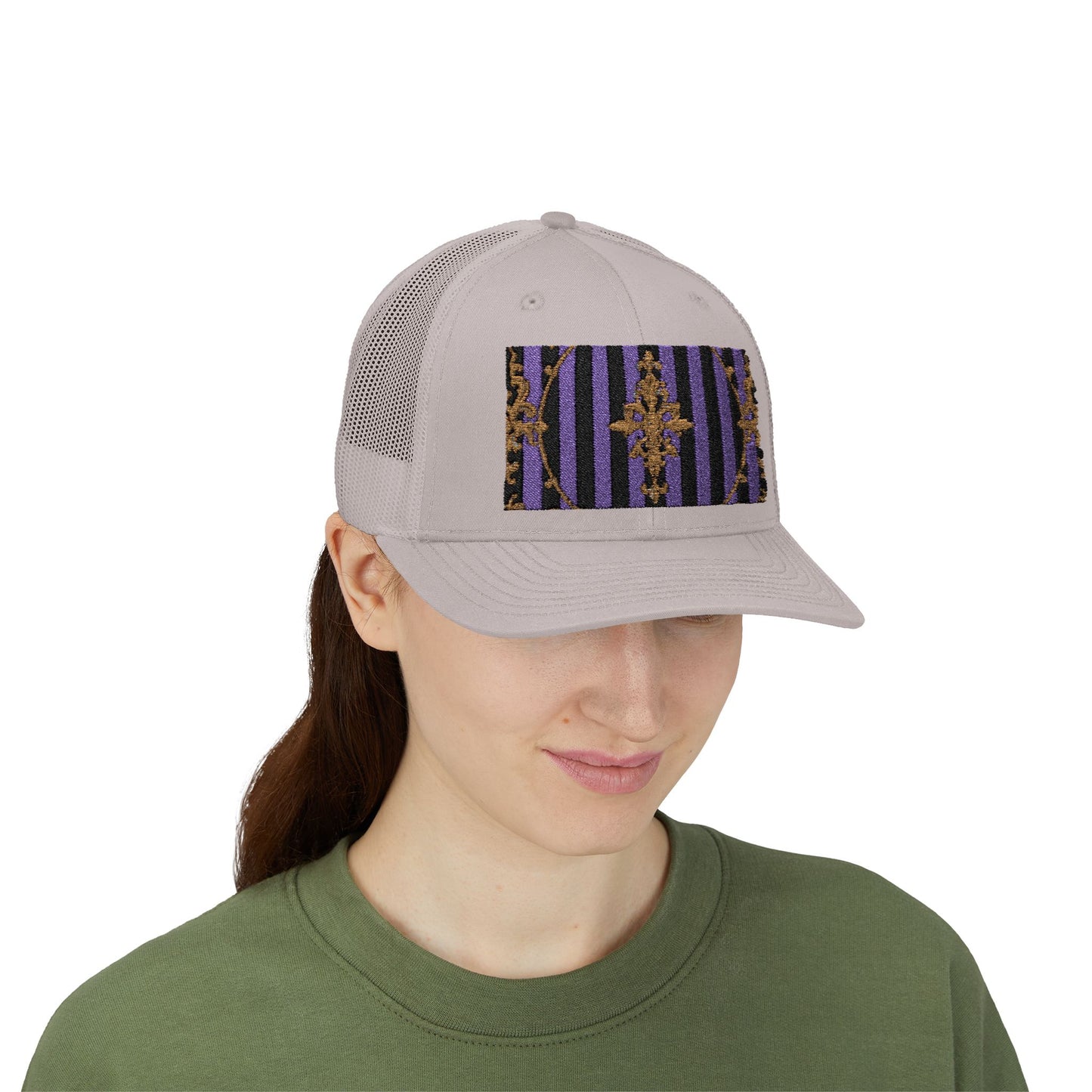 Stylish Baroque Vintage-Inspired Snapback Trucker Cap, Hipster Cap, Festival Headwear, Unique Gift for Fashion Lovers