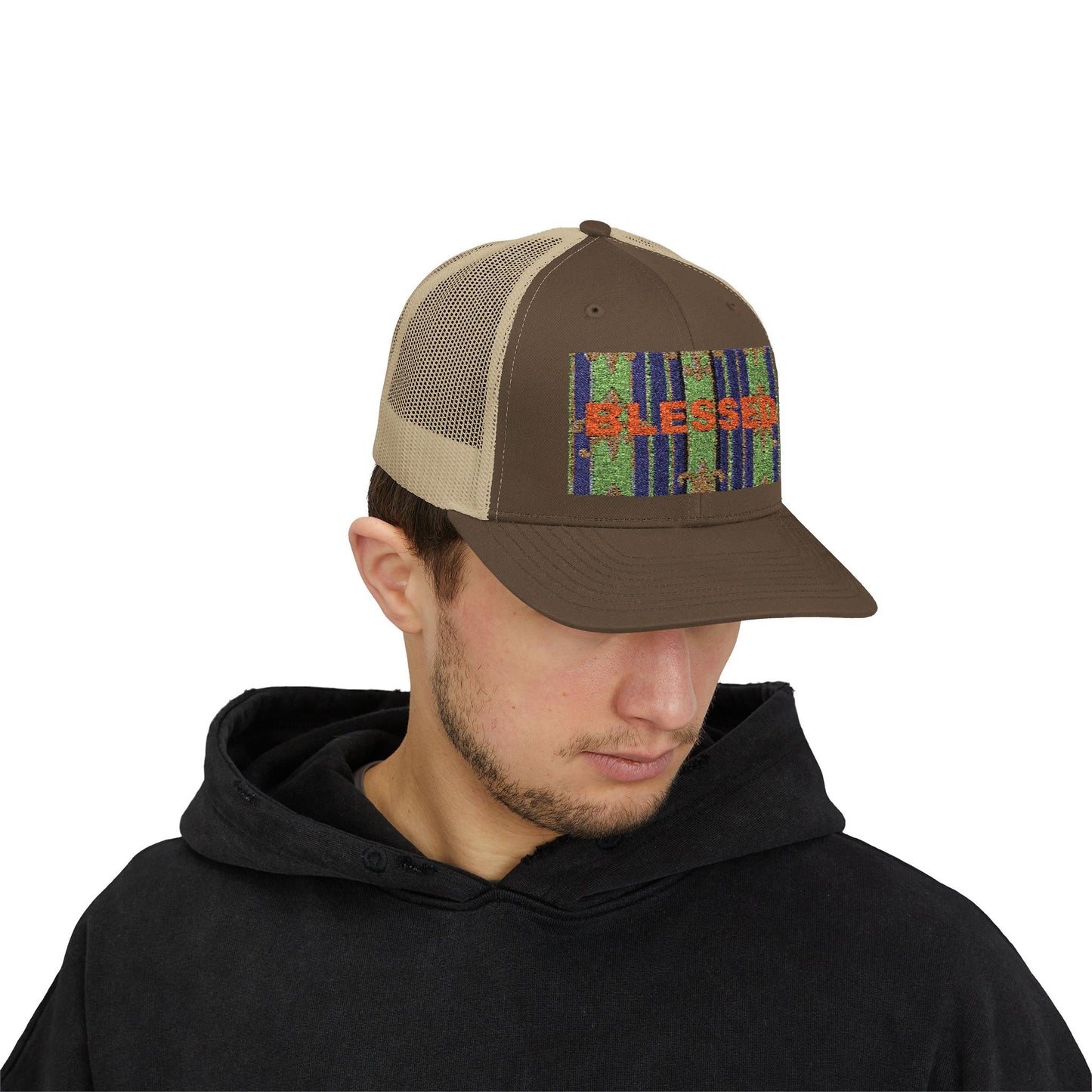 Blessed Snapback Trucker Cap, Casual Hat, Faith Gift, Outdoor Cap, Stylish Accessory, Everyday Wear