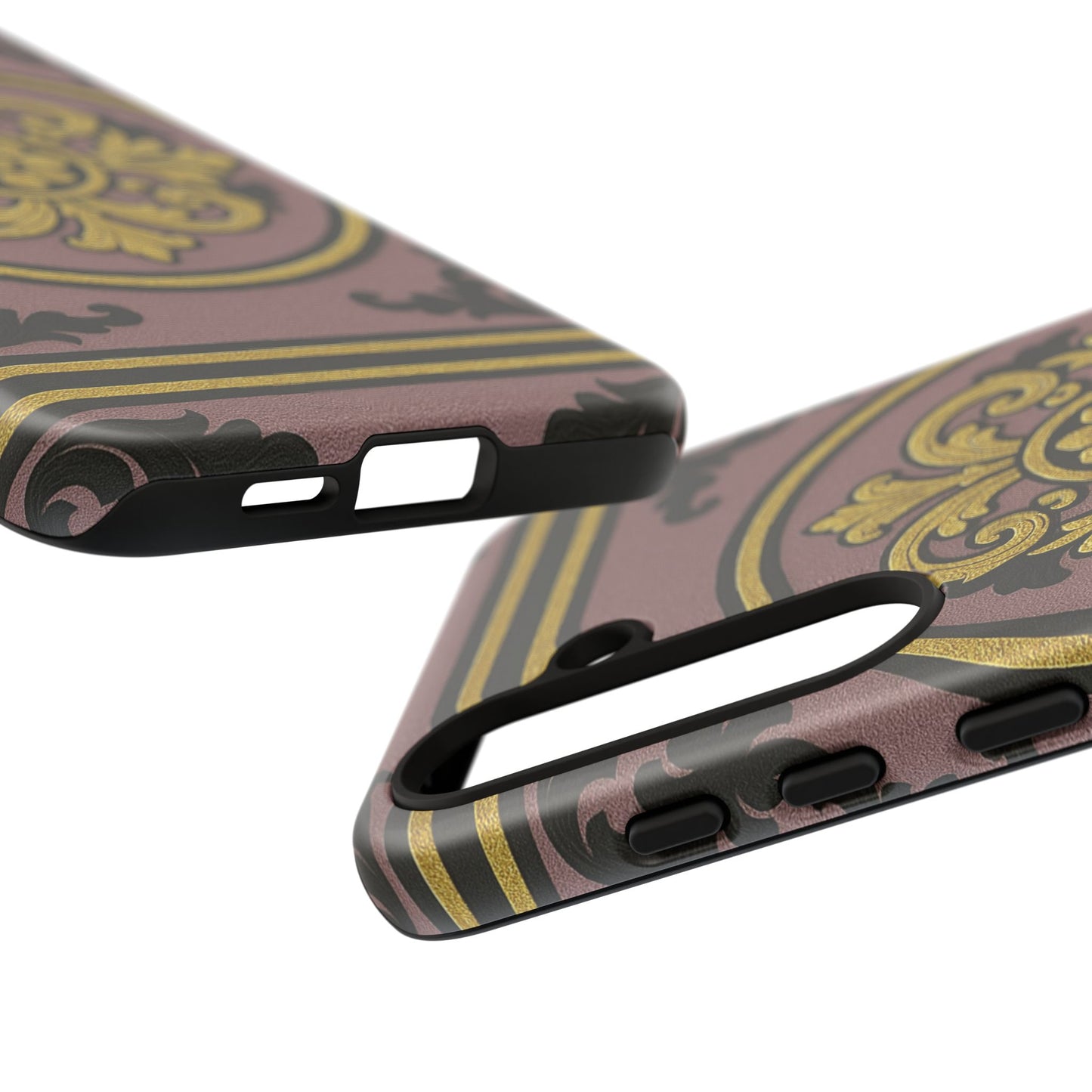 Gilded Mauve With Gold-Black Baroque Tough Cases