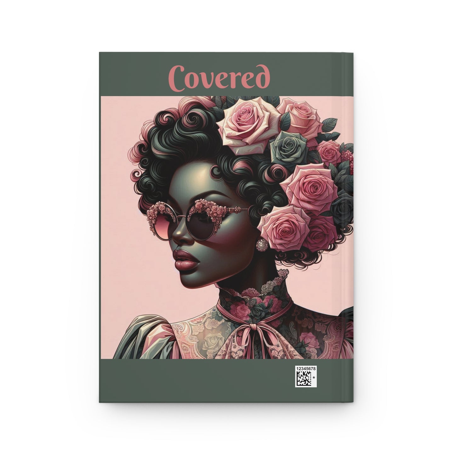 Lady Empowerment Journal - "Covered" & "Blessed" Hardened Journal, Inspirational Gift, Wellness Diary, Self-Care Notebook