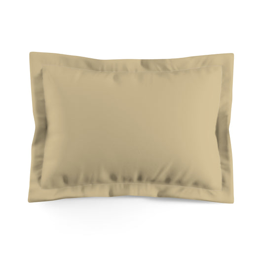 Vanilla Wheat Luxurious Microfiber Pillow Sham, Cozy Bedroom Decor, Soft Bedding Accessory, Gift for Home Lovers, Elegant Sleep Essentials