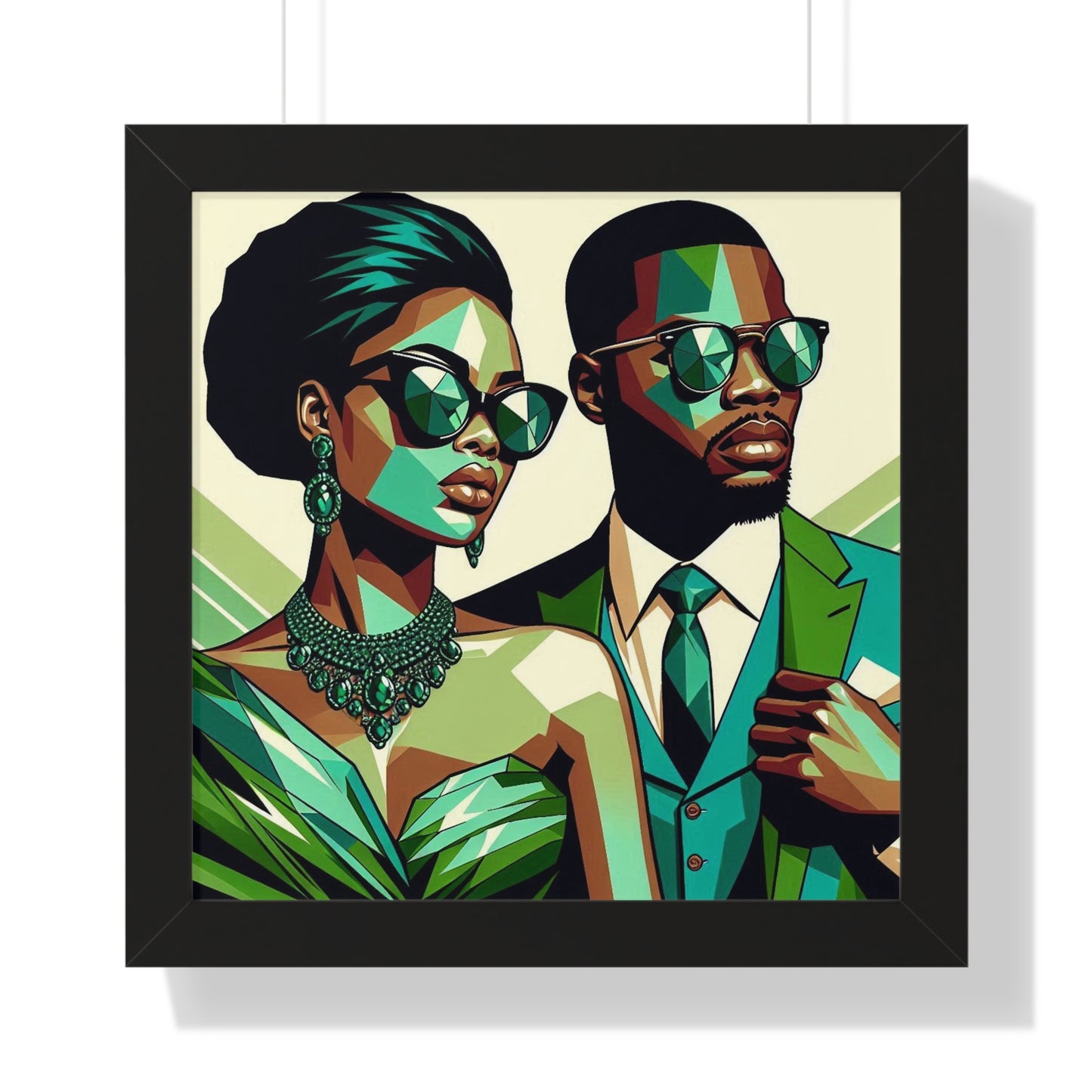 Stylish Framed Vertical Poster - Modern Art for Home Decor - "Legacy in Motion"