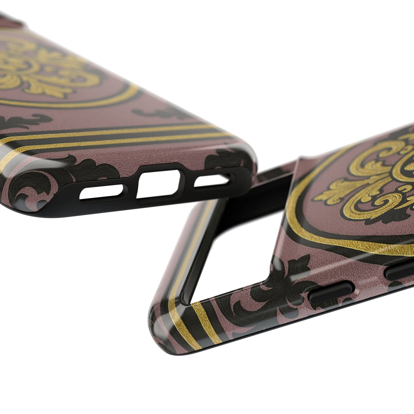 Gilded Mauve With Gold-Black Baroque Tough Cases