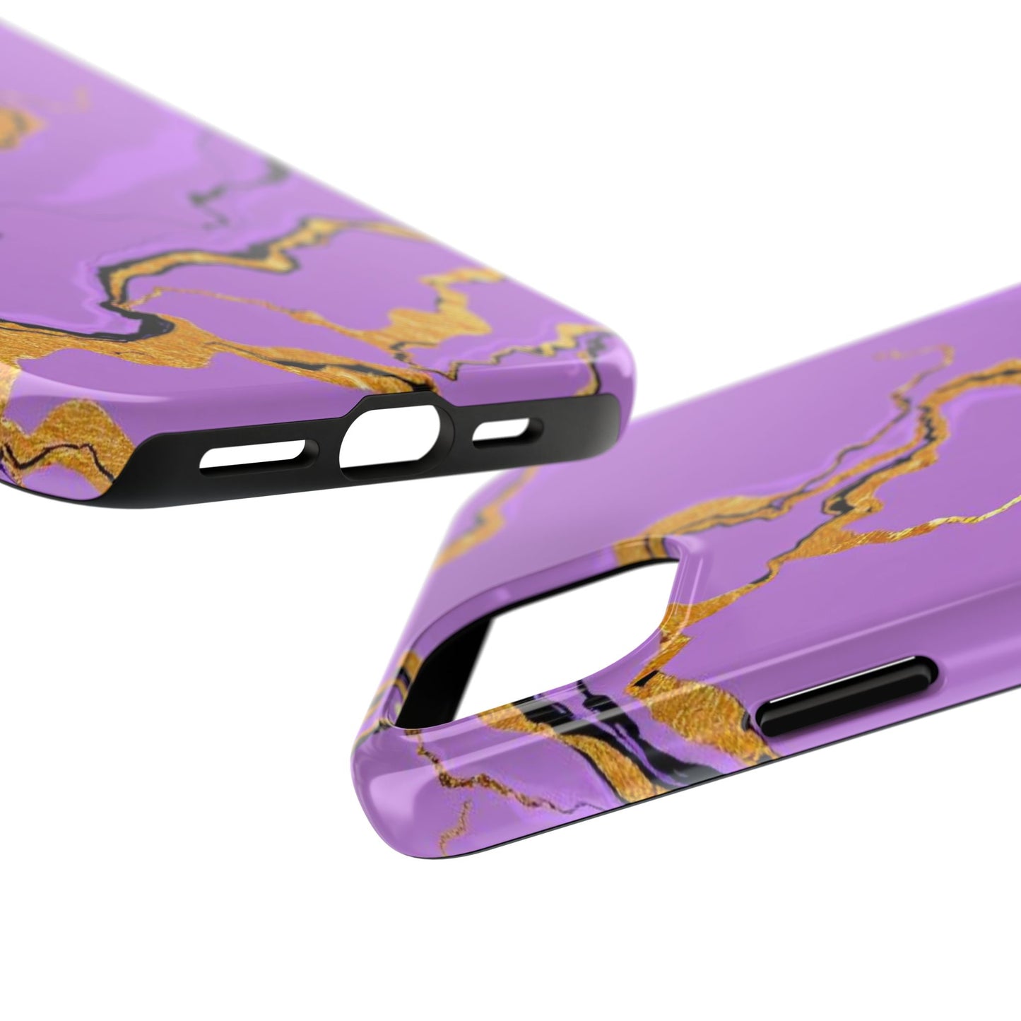 Stylish Tough Phone Cases with Purple Marble Design, Protective Phone Cases, Trendy Phone Accessories, Gift for Her, Unique Phone Cover
