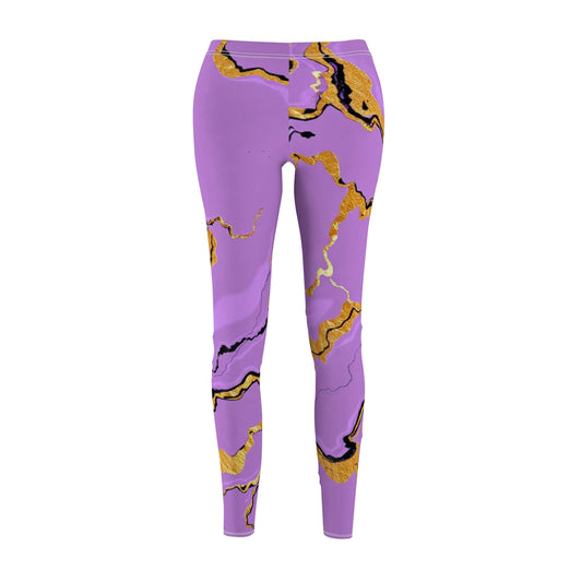 Stylish Purple Marble Women's Leggings, Trendy Activewear, Casual Pants, Workout Leggings, Yoga Tights, Fashionable Athleisure