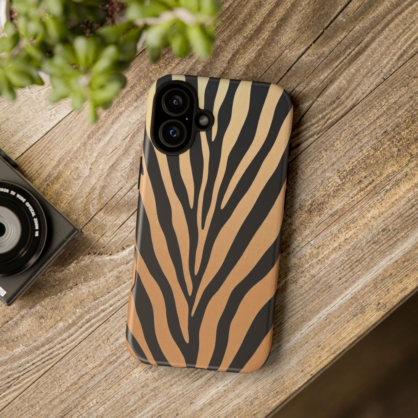 Zebra Print Tough Phone Case