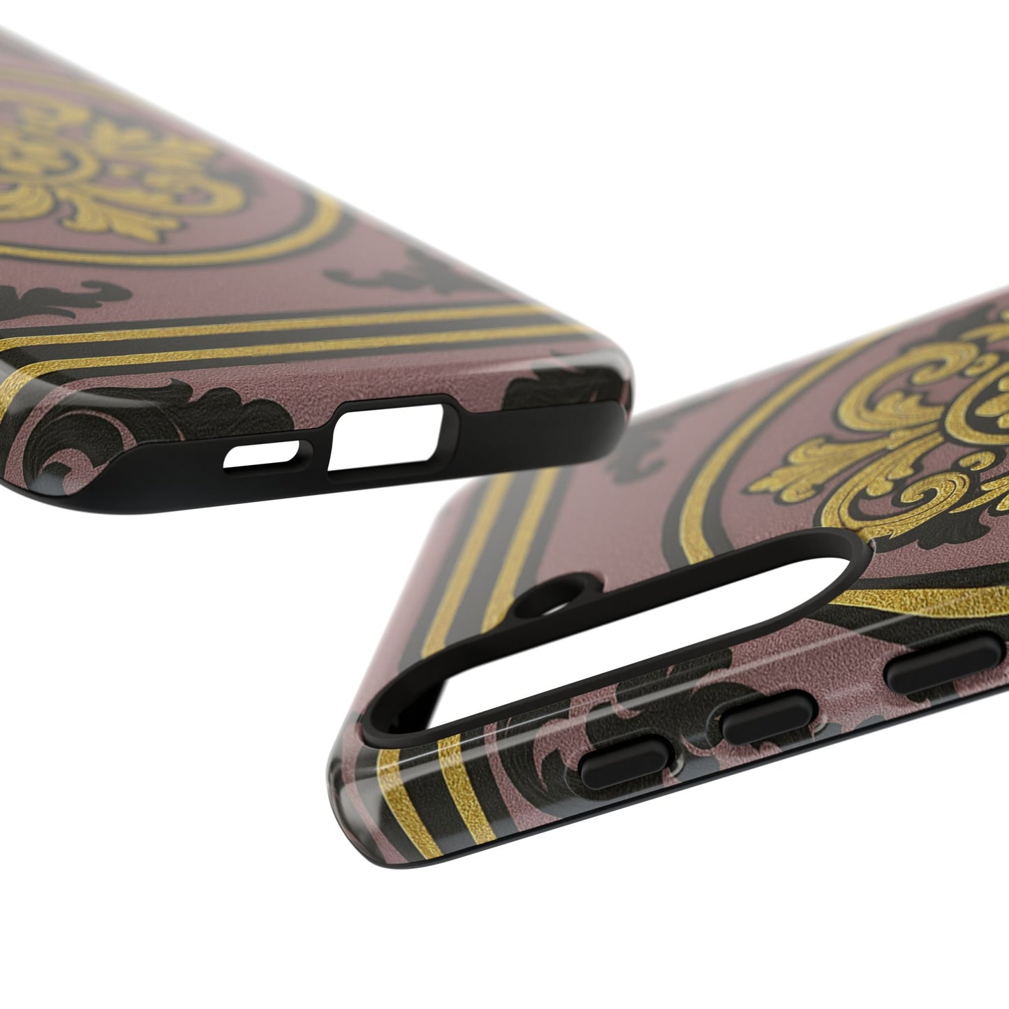 Gilded Mauve With Gold-Black Baroque Tough Cases