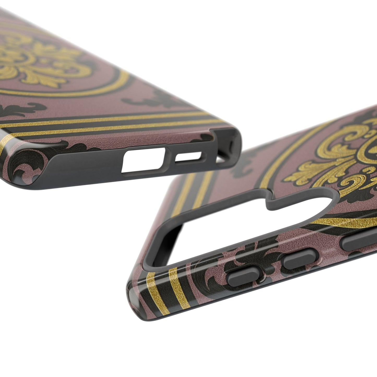 Gilded Mauve With Gold-Black Baroque Tough Cases