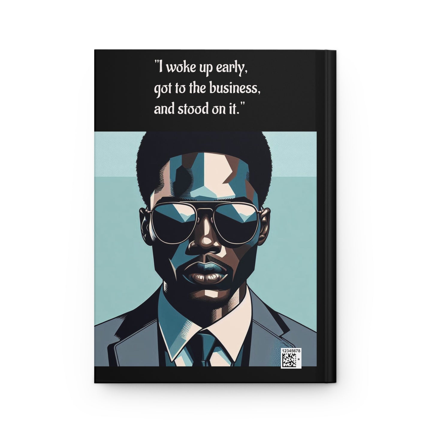 Elegant Hardcover Journal - Stylish Writing Notebook - "I woke up early" Design
