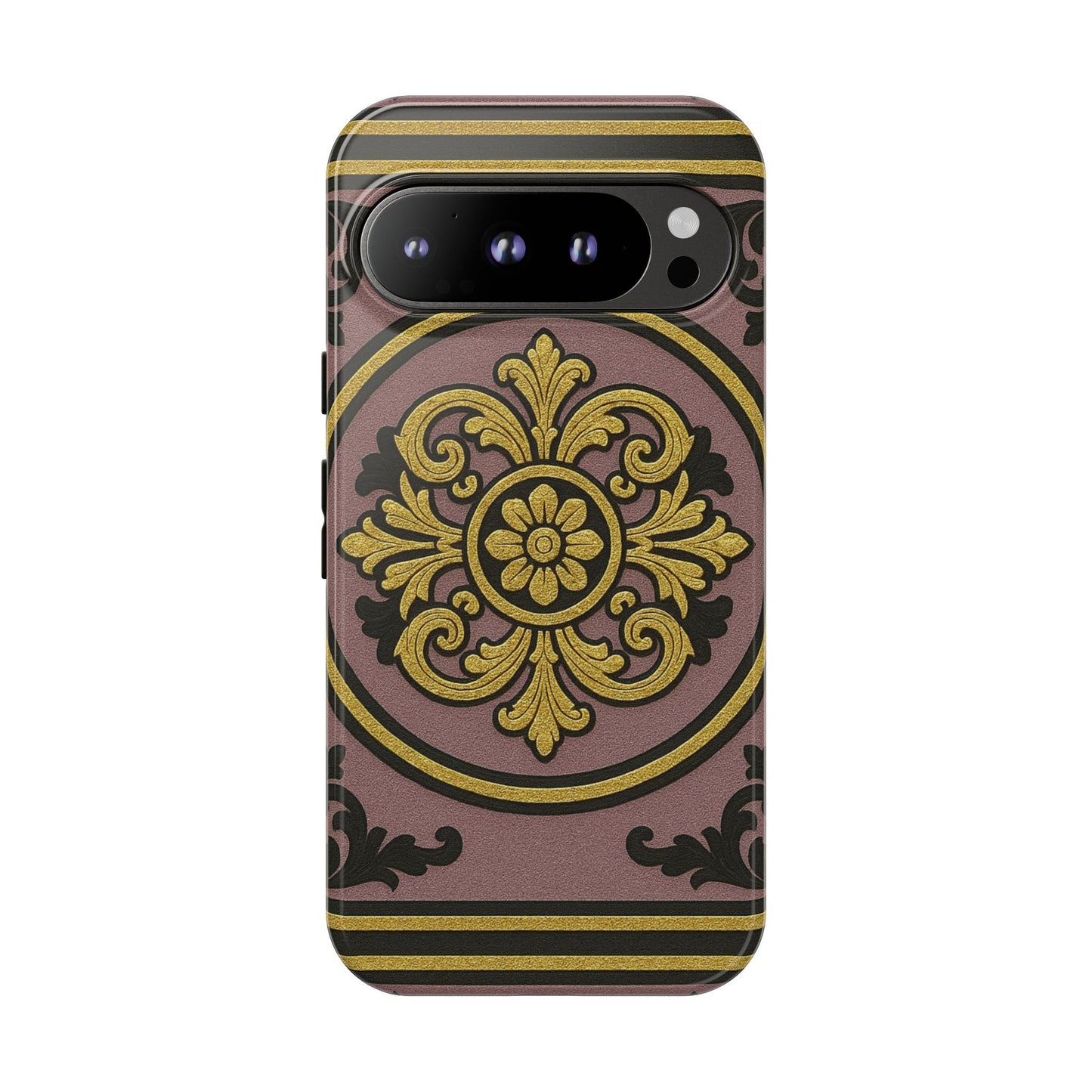 Gilded Mauve With Gold-Black Baroque Tough Cases