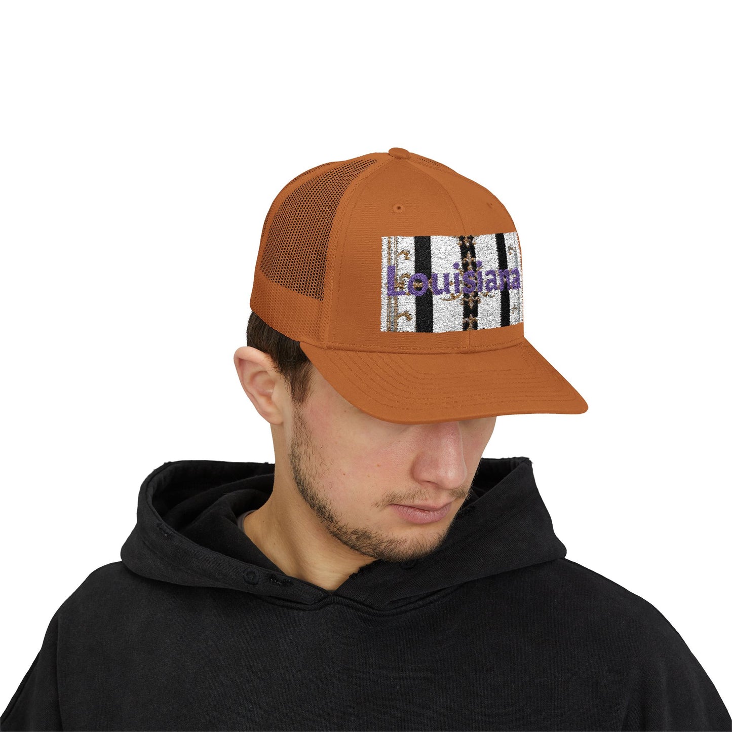 Stylish Louisiana Snapback Trucker Cap for Trendy Outfits, Perfect for Gifts, Outdoor Events, Summer Festivals, Casual Wear