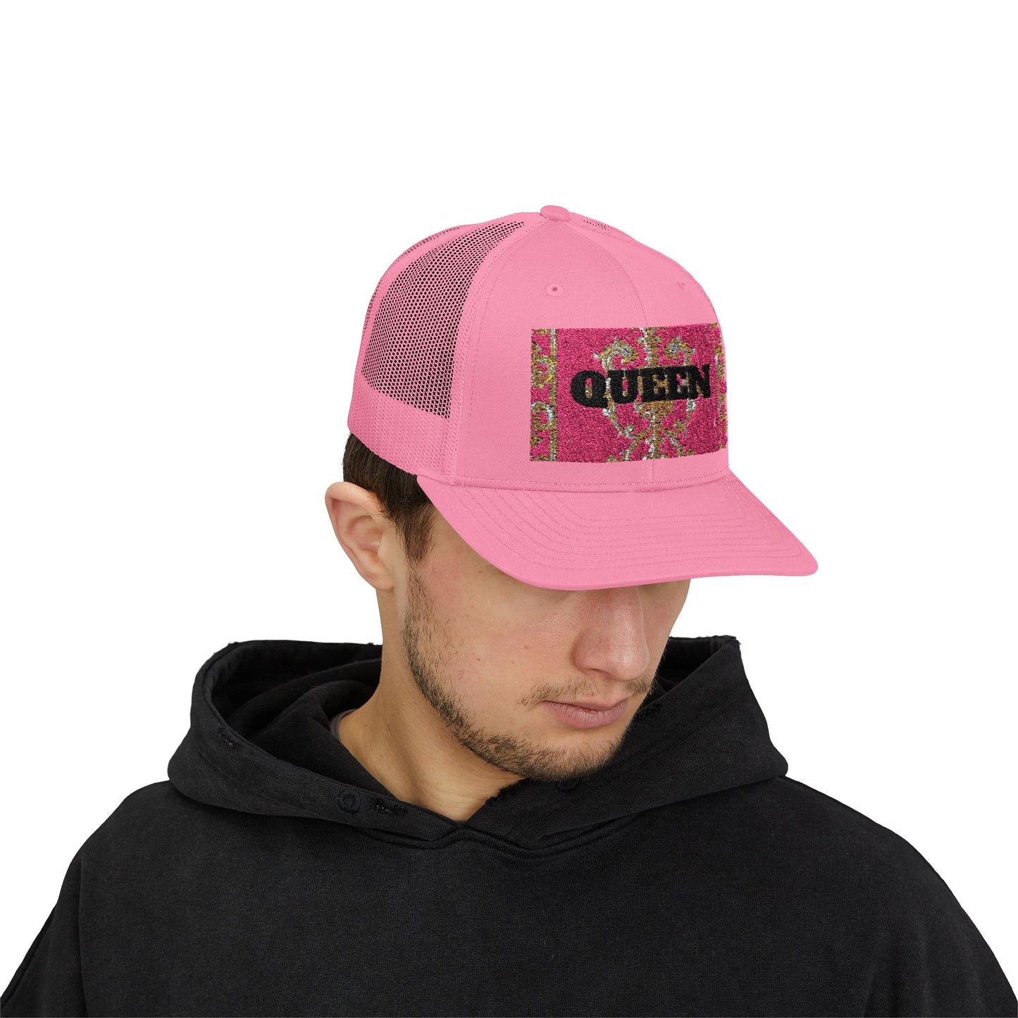 Queen Sparkle Snapback Trucker Cap | Trendy Fashion Hat | Perfect Gift for Festivals, Parties, Summer Vibes, Outdoor Adventures, Unique Style