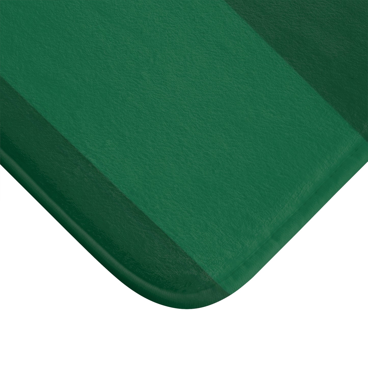 Green Striped Gold Baroque Bath Mat — Luxe Decorative Bathroom Rug