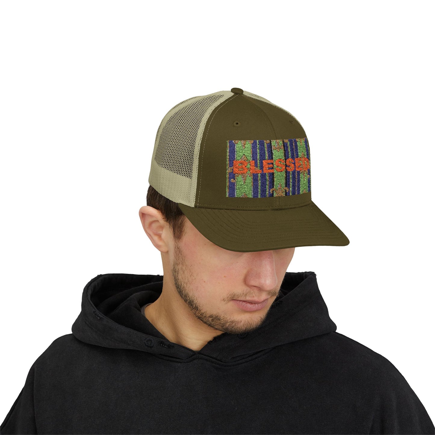 Blessed Snapback Trucker Cap, Casual Hat, Faith Gift, Outdoor Cap, Stylish Accessory, Everyday Wear