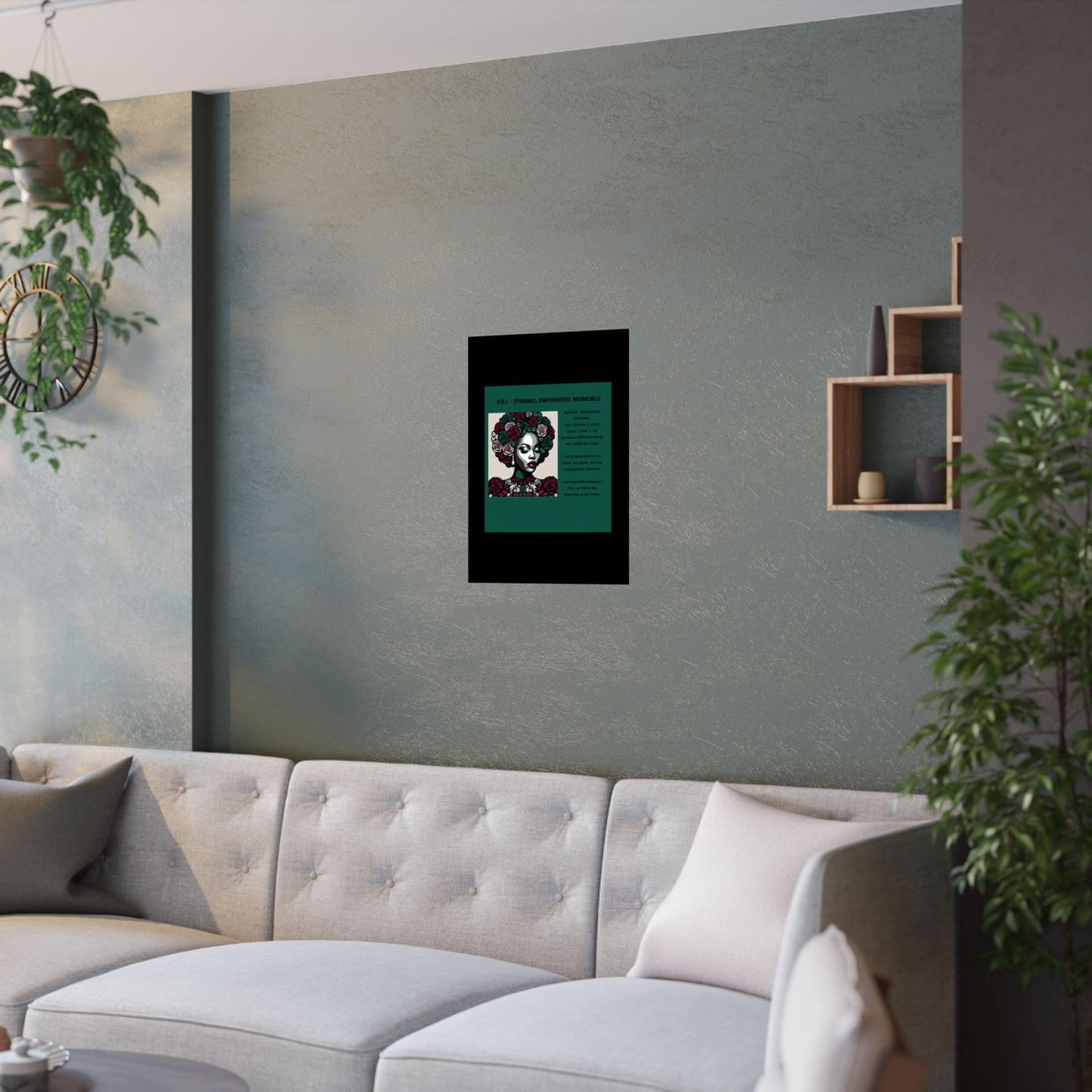 Empowered Feminine Wall Art Poster - Dynamic, Empowered & Invincible Design