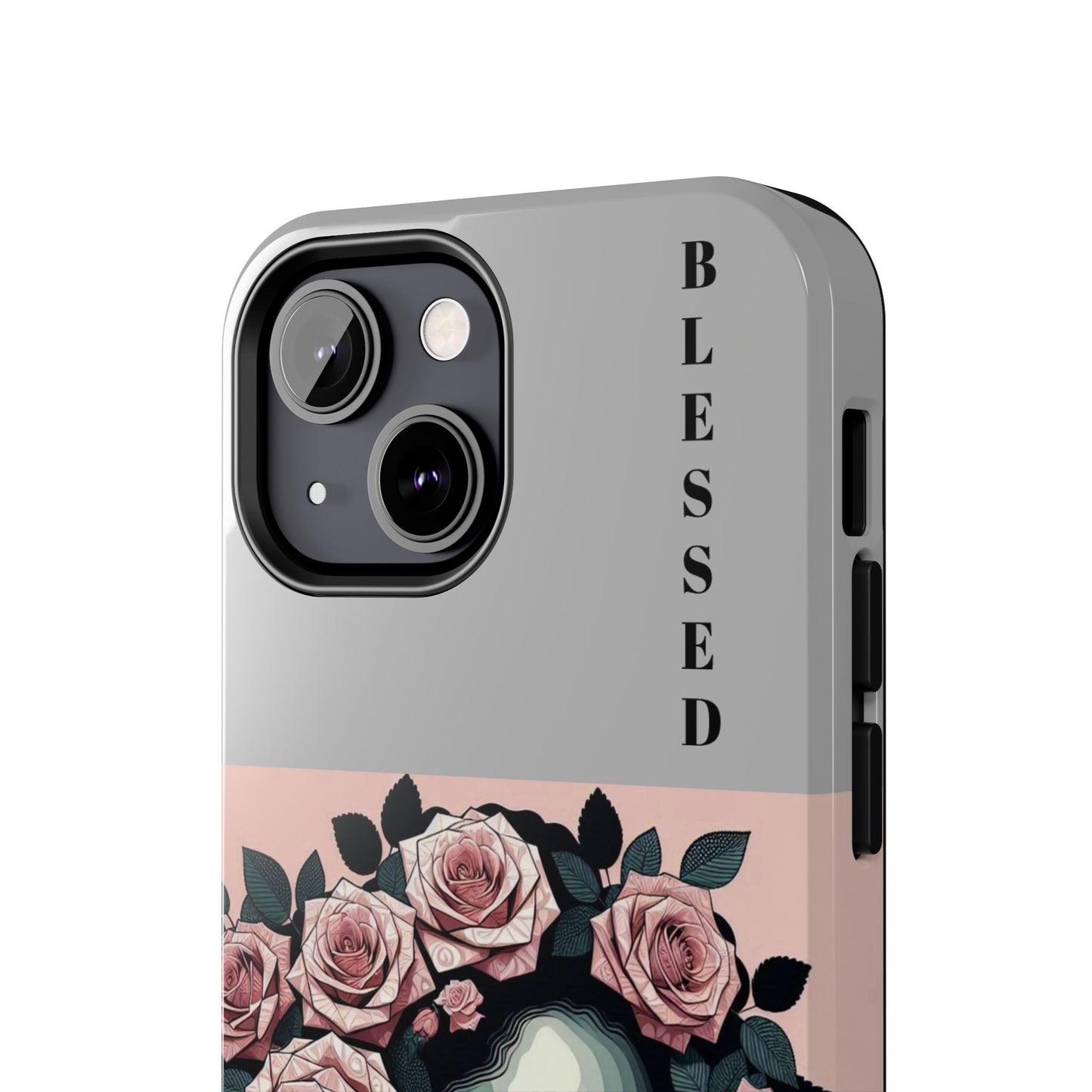 Blessed Floral Tough Phone Cases | Unique Gift for Her, Gift for Mom, Stylish Protection, Birthday Present, Black Girl Art