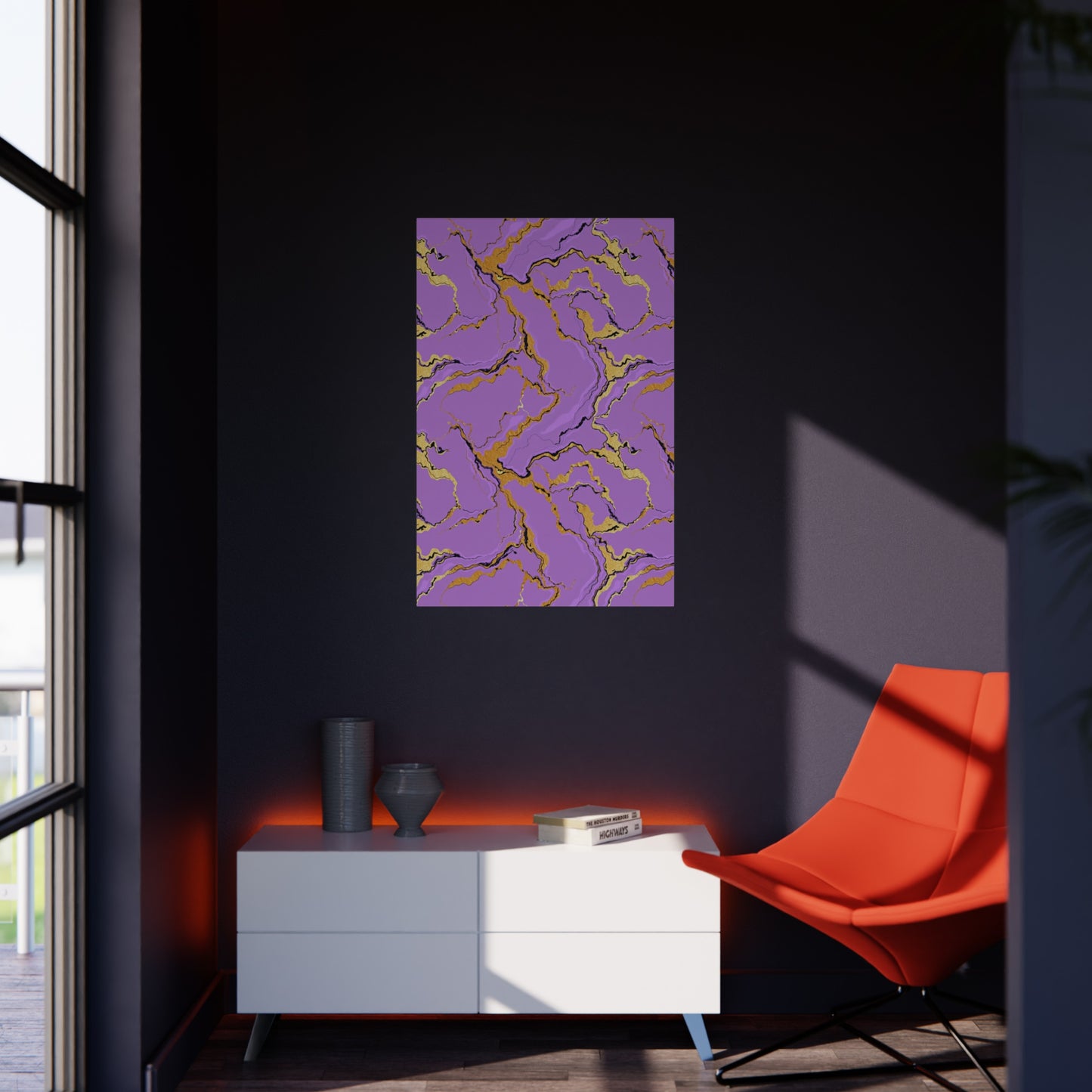 Lavender Marble Foam Board Decor, Stylish Wall Art, Home Office Decor, Unique Gift, Art Display Board