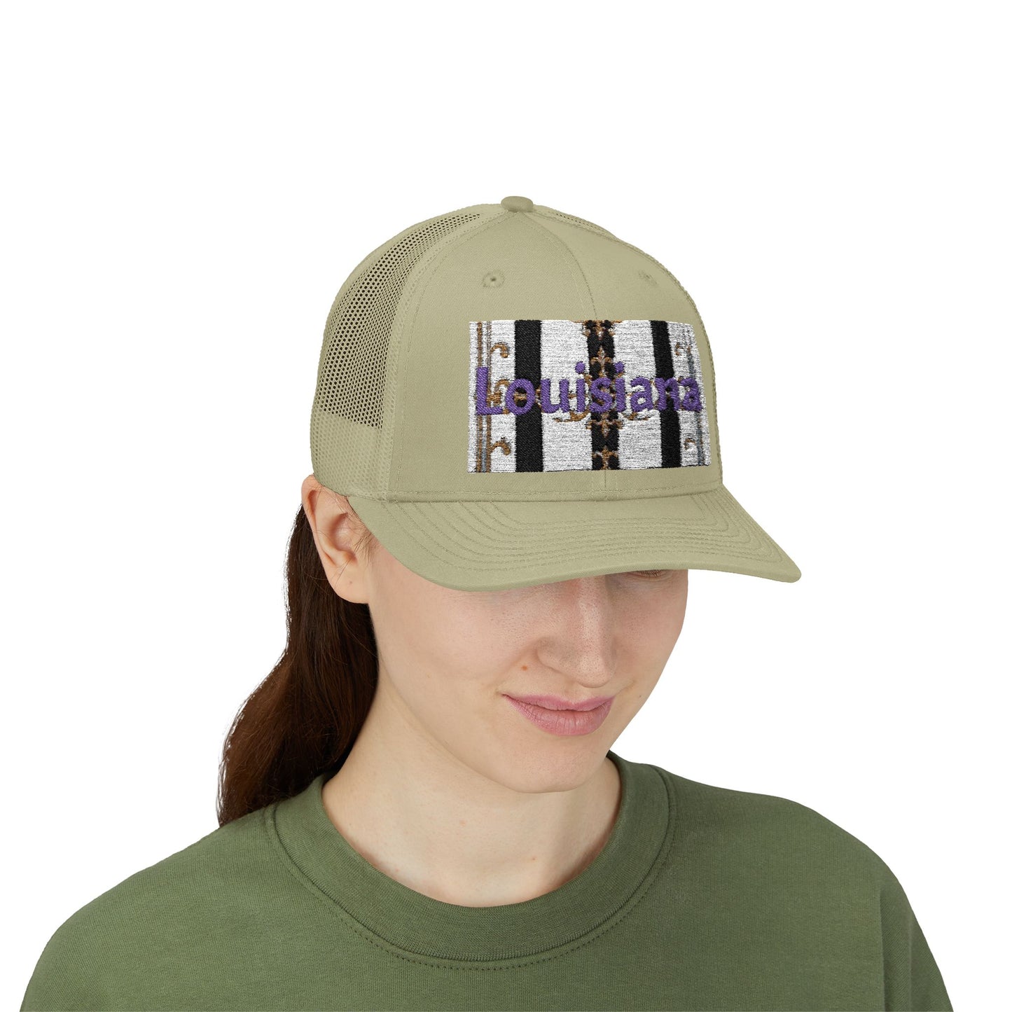 Stylish Louisiana Snapback Trucker Cap for Trendy Outfits, Perfect for Gifts, Outdoor Events, Summer Festivals, Casual Wear