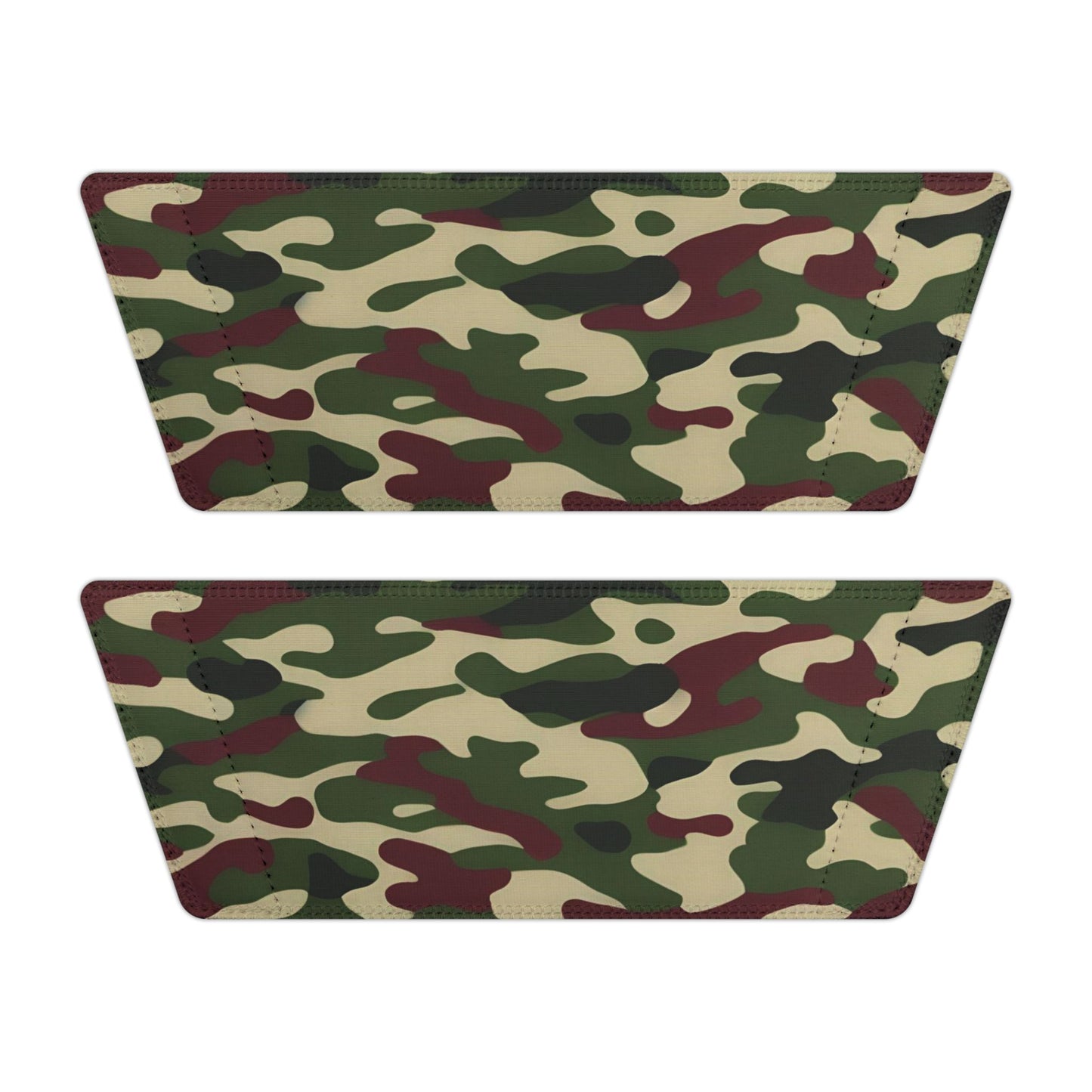 Camo Print Men's Sandals | Summer Footwear, Vacation Shoes, Casual Slides, Outdoor Wear, Stylish Comfort - Army Green & Burgundy Camo