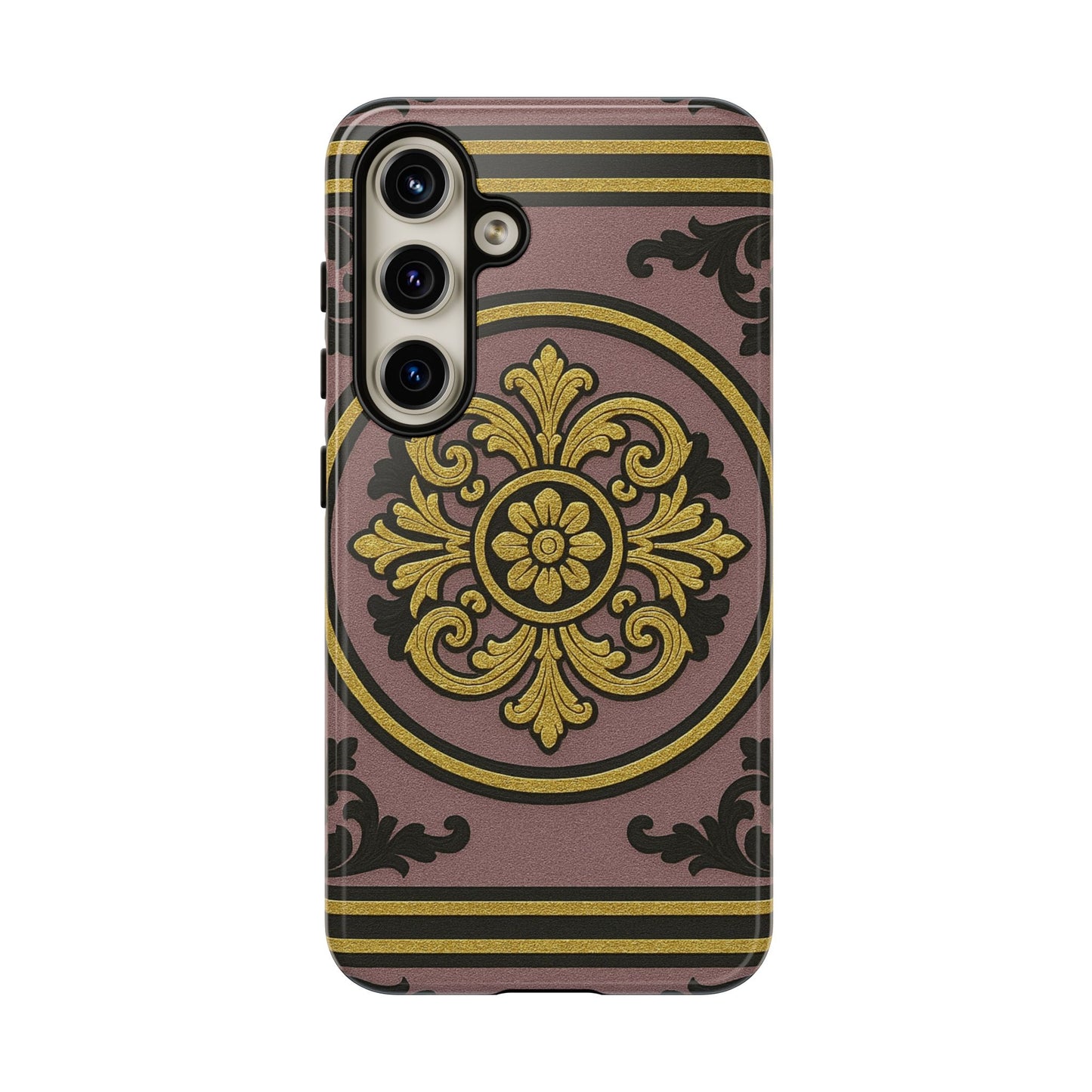 Gilded Mauve With Gold-Black Baroque Tough Cases
