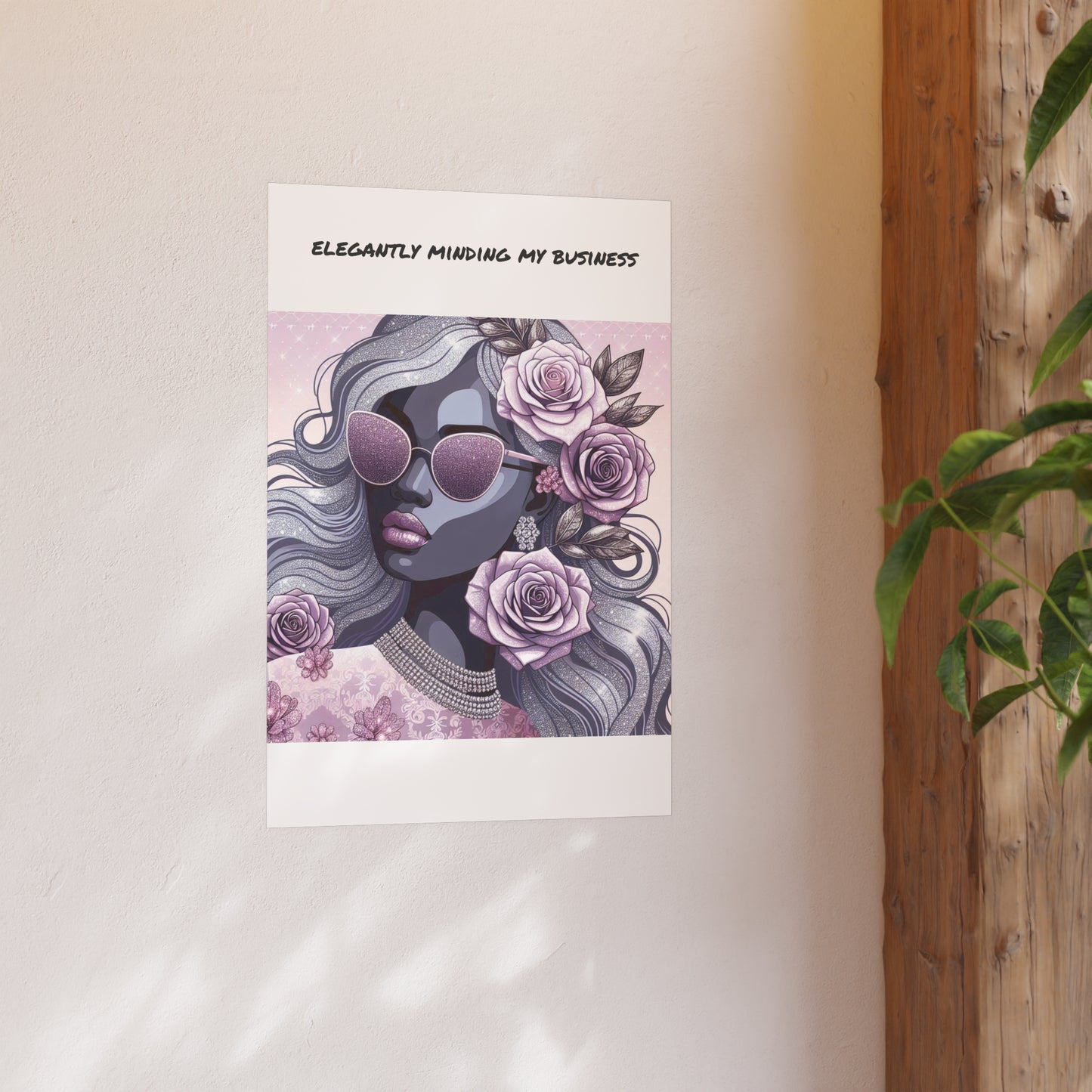 Elegant Business Poster - Stylish Wall Art for Home or Office - ELEGANTLY MINDING MY BUSINESS