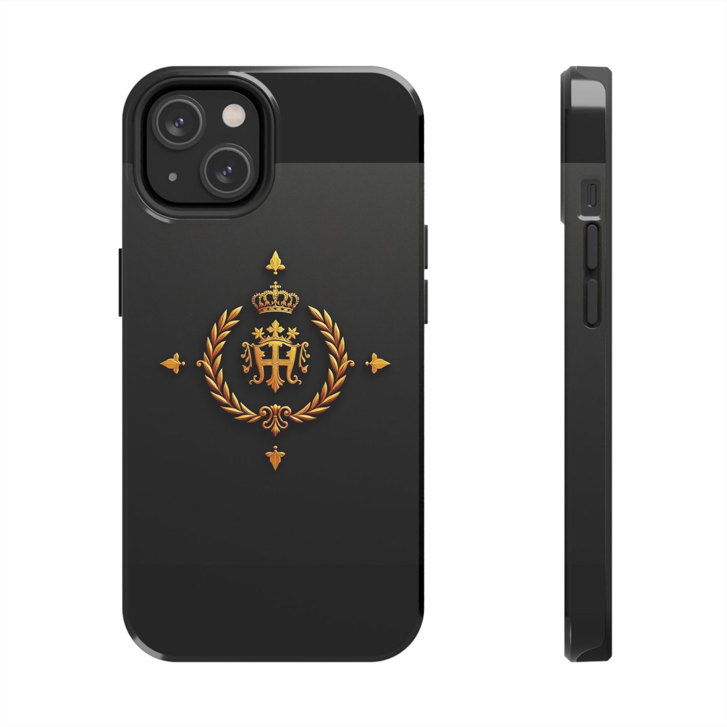 Luxurious Monarch Phone Case, Tough Phone Covers, Elegant Tech Accessories, Gold Crown Design, Stylish Gift for Him/Her - Gold Crest
