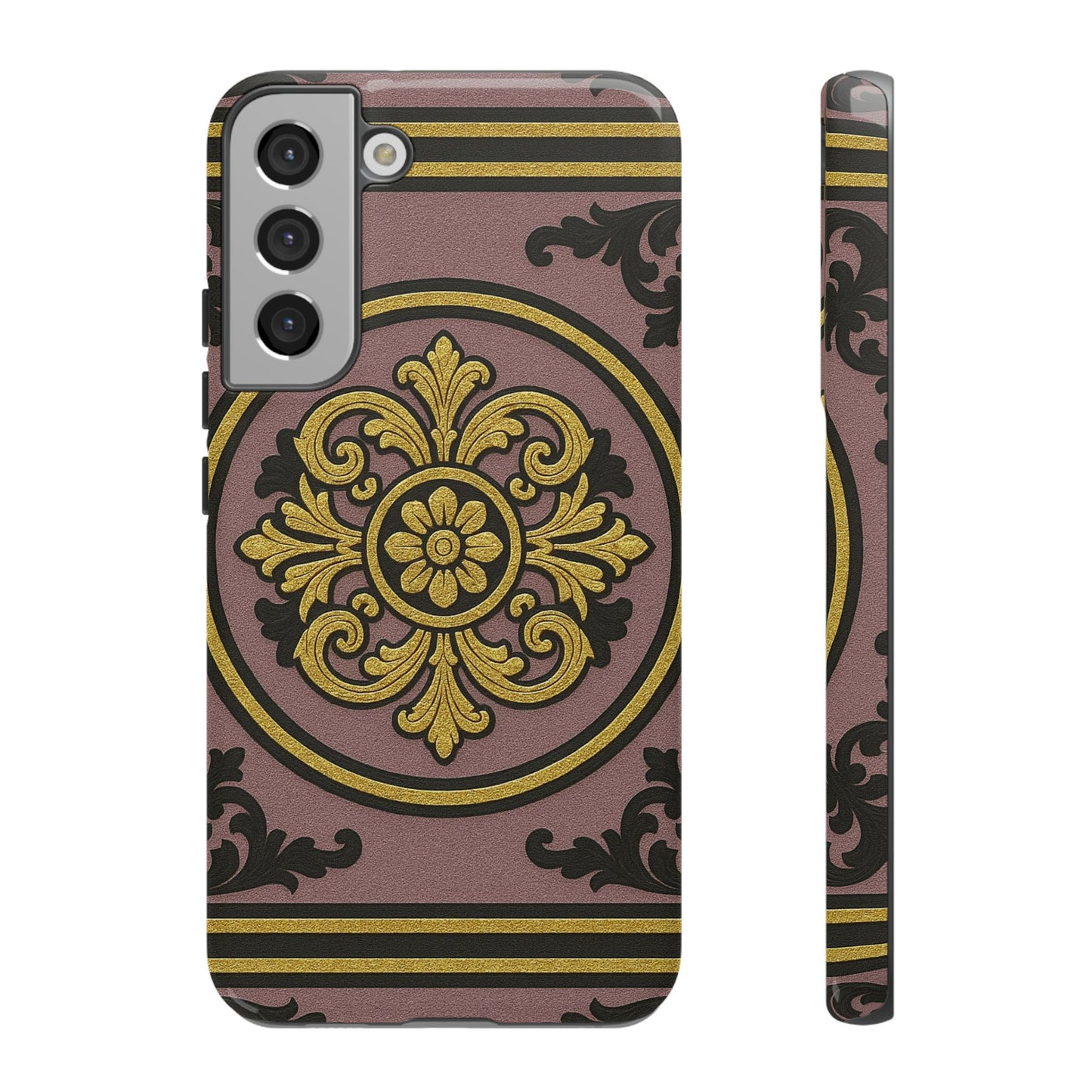 Gilded Mauve With Gold-Black Baroque Tough Cases