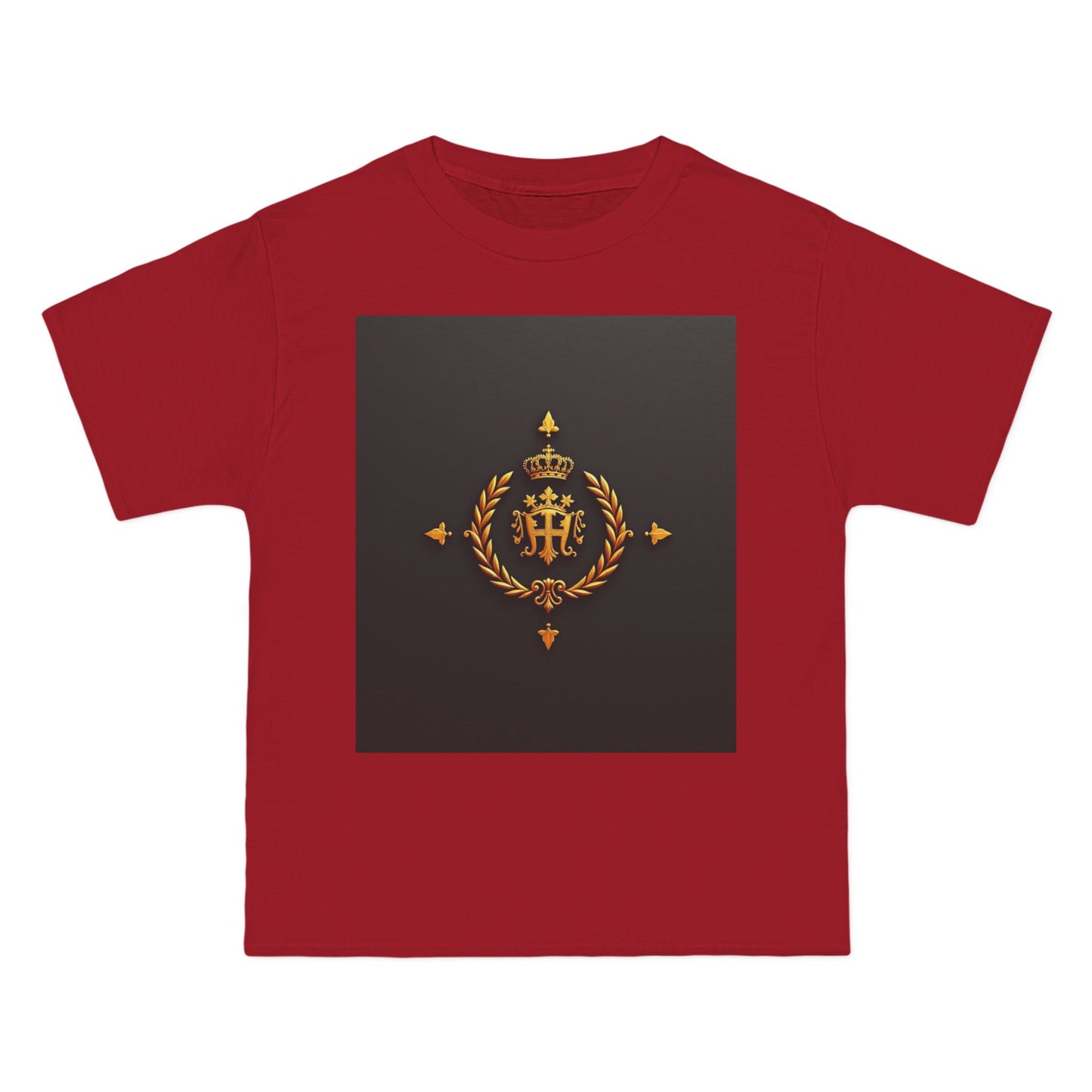 Stylish Gold Emblem T-Shirt, Casual Tee, Unique Gift, Everyday Wear, Graphic Shirt, Fashion Statement - Gold Crest