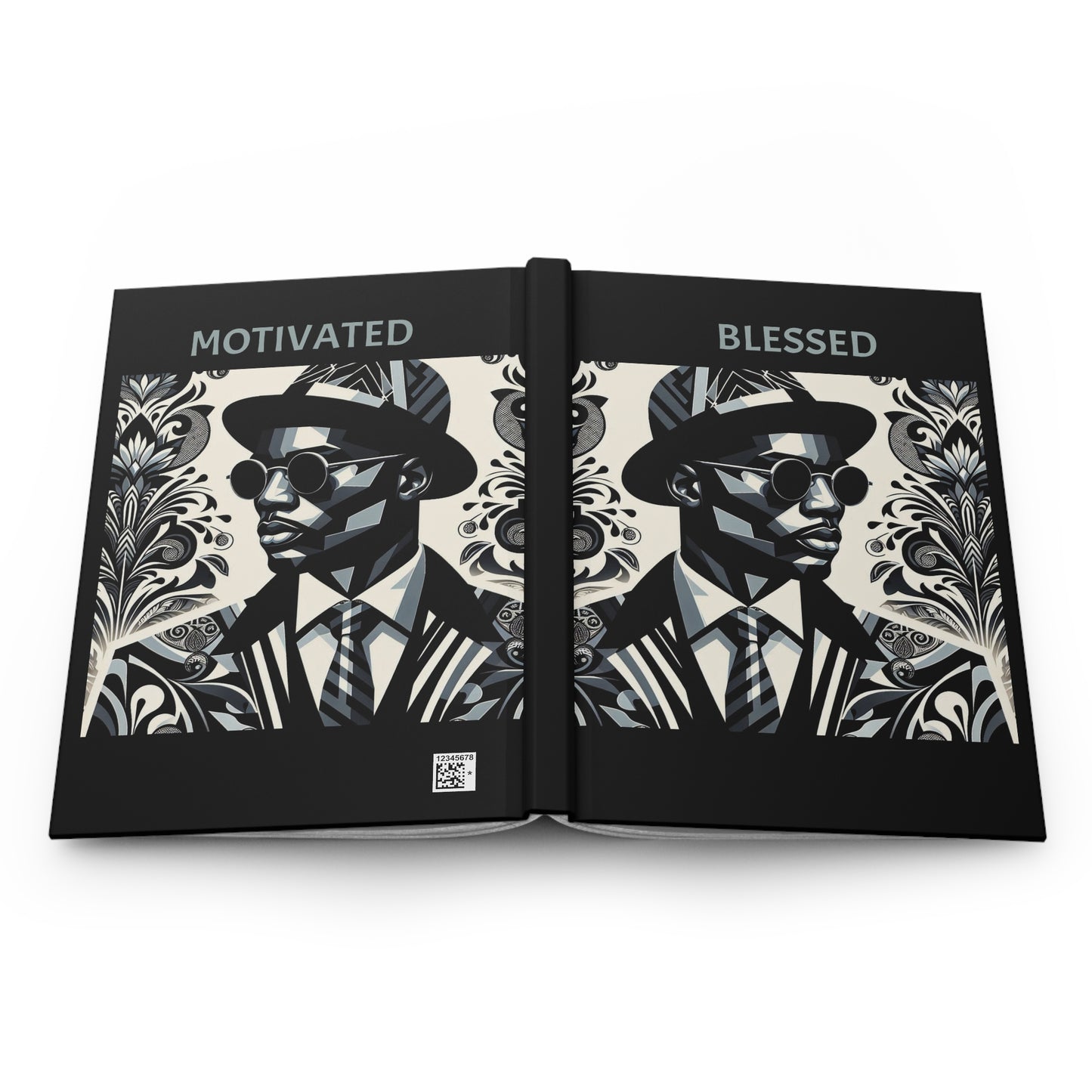 Stylish Motivated & Blessed Hardcover Journal
