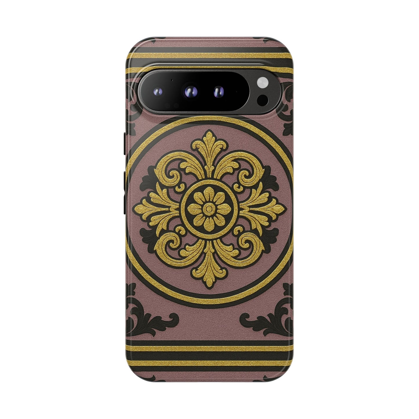 Gilded Mauve With Gold-Black Baroque Tough Cases