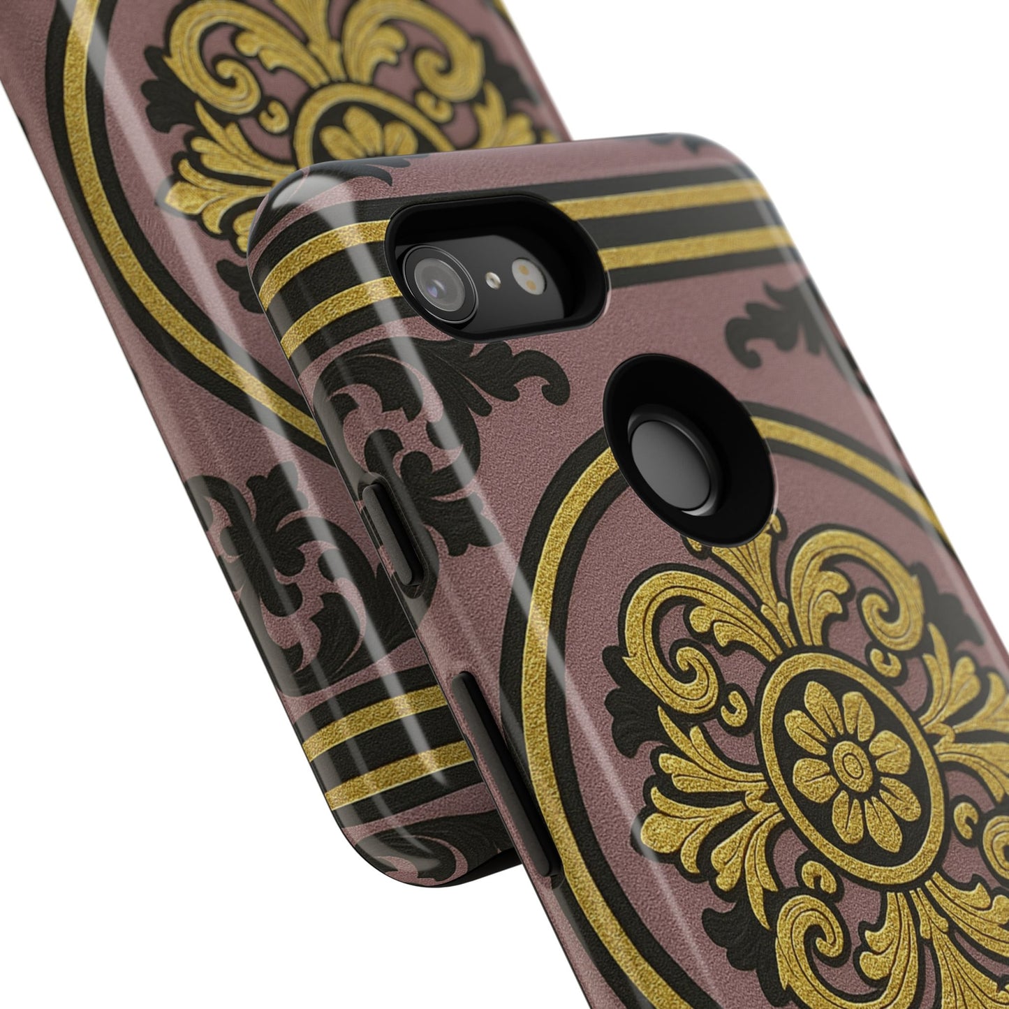 Gilded Mauve With Gold-Black Baroque Tough Cases